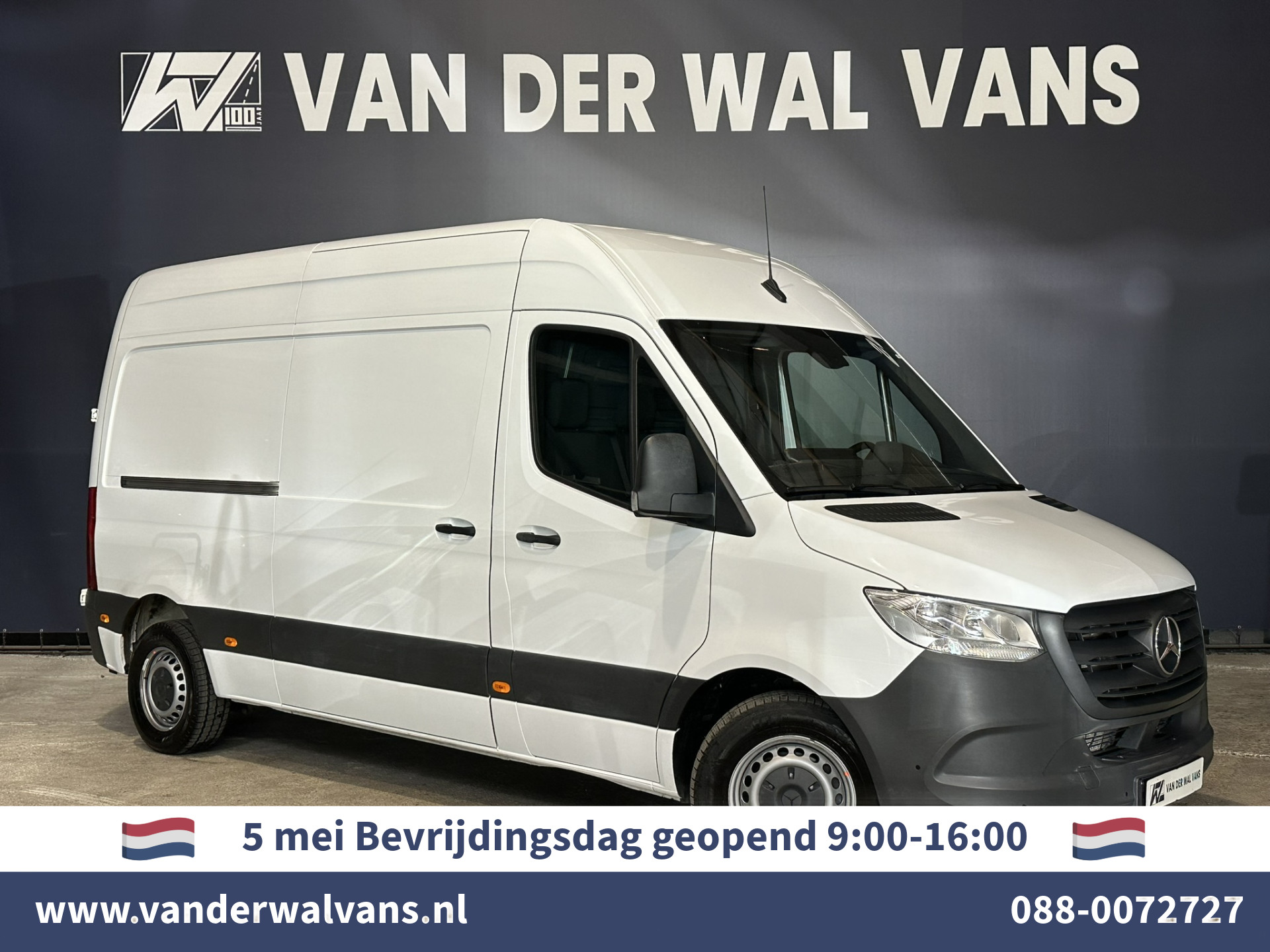 Mercedes-Benz Sprinter 215 CDI 150pk 9G-Tronic Automaat L2H2 Euro6 Airco | Camera | Navigatie | Apple Carplay Android Auto, Adaptieve Cruisecontrol, Parkeersensoren, Bijrijdersbank