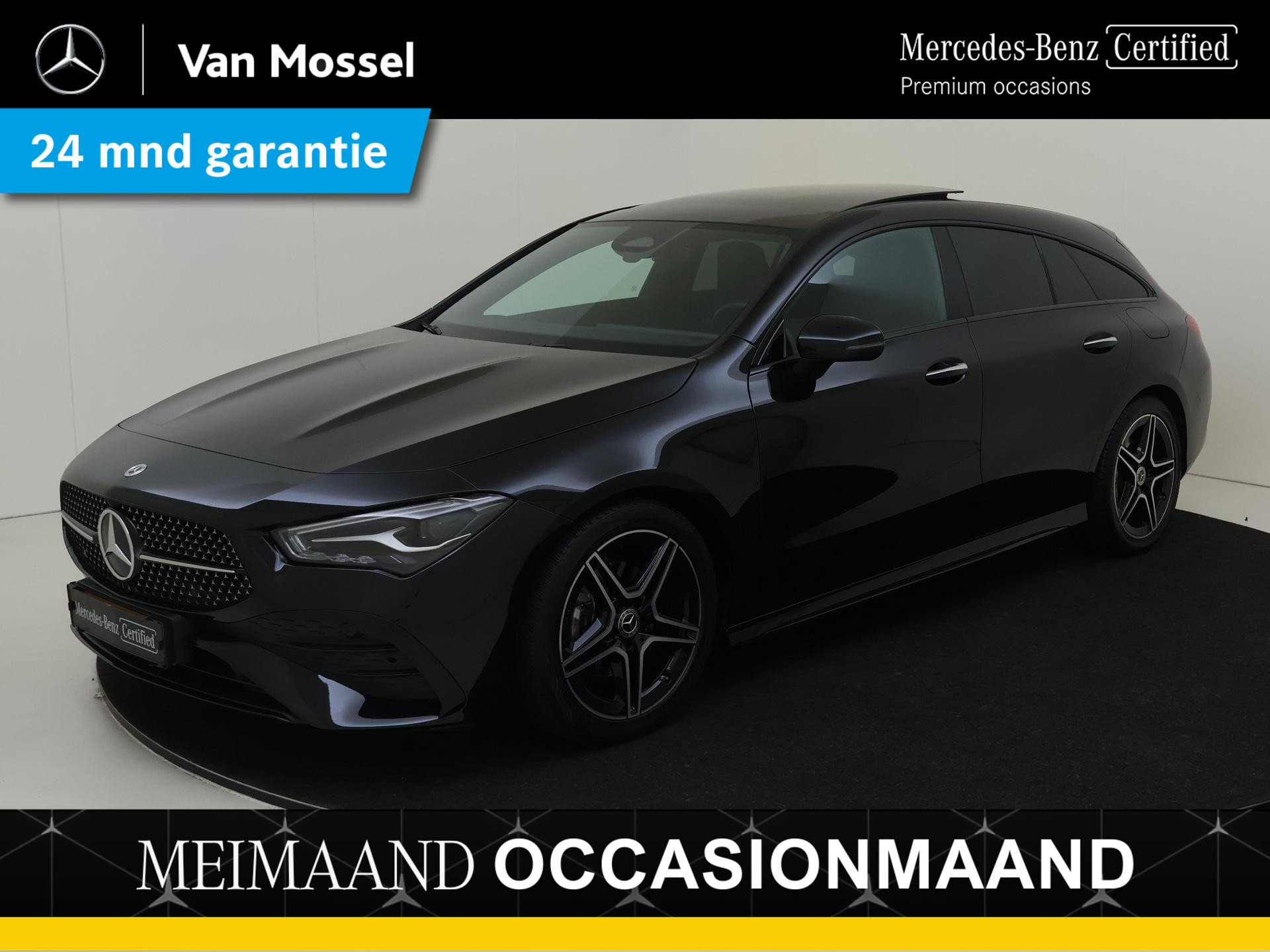 Mercedes-Benz CLA Shooting Brake 180 AMG-Line / Stoelverwarming / Achteruitrijcamera / Night-Pakket / Panaroma-schuifdak /