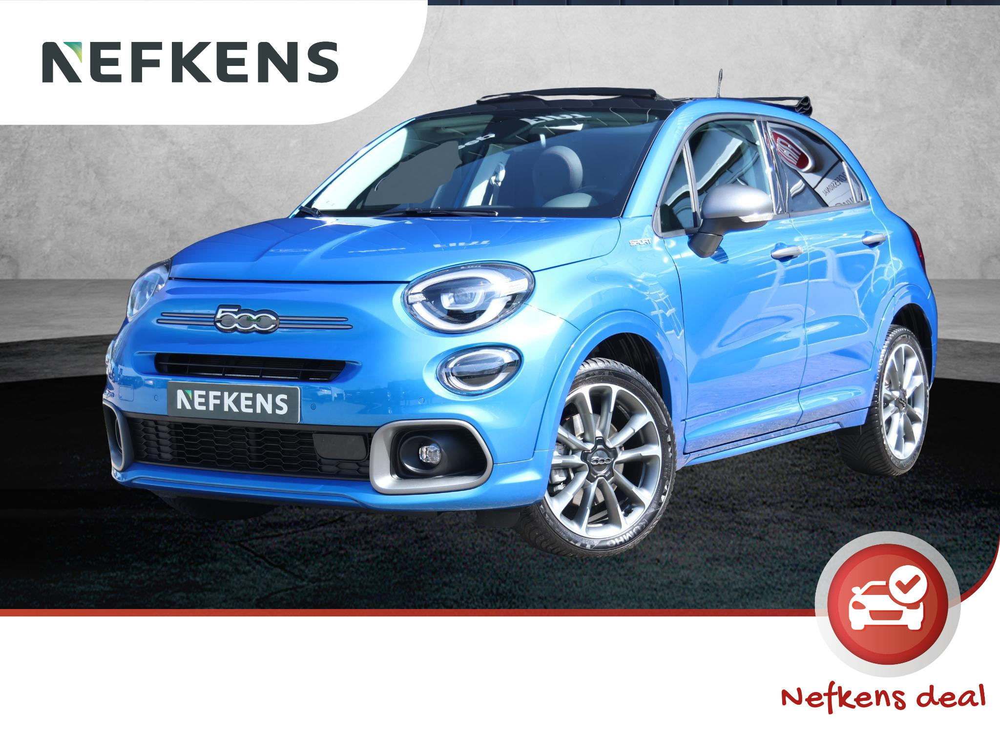 Fiat 500X 1.5 Hybrid Sport Cabrio Automaat | Achteruitrijcamera | Navigatie | Apple CarPlay & Android Auto