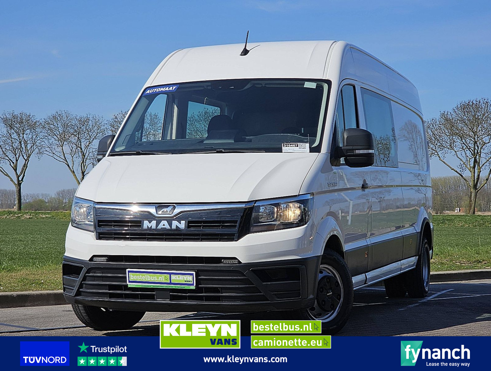 MAN TGE 5.180 L4H3 Dubbel Cabine !
