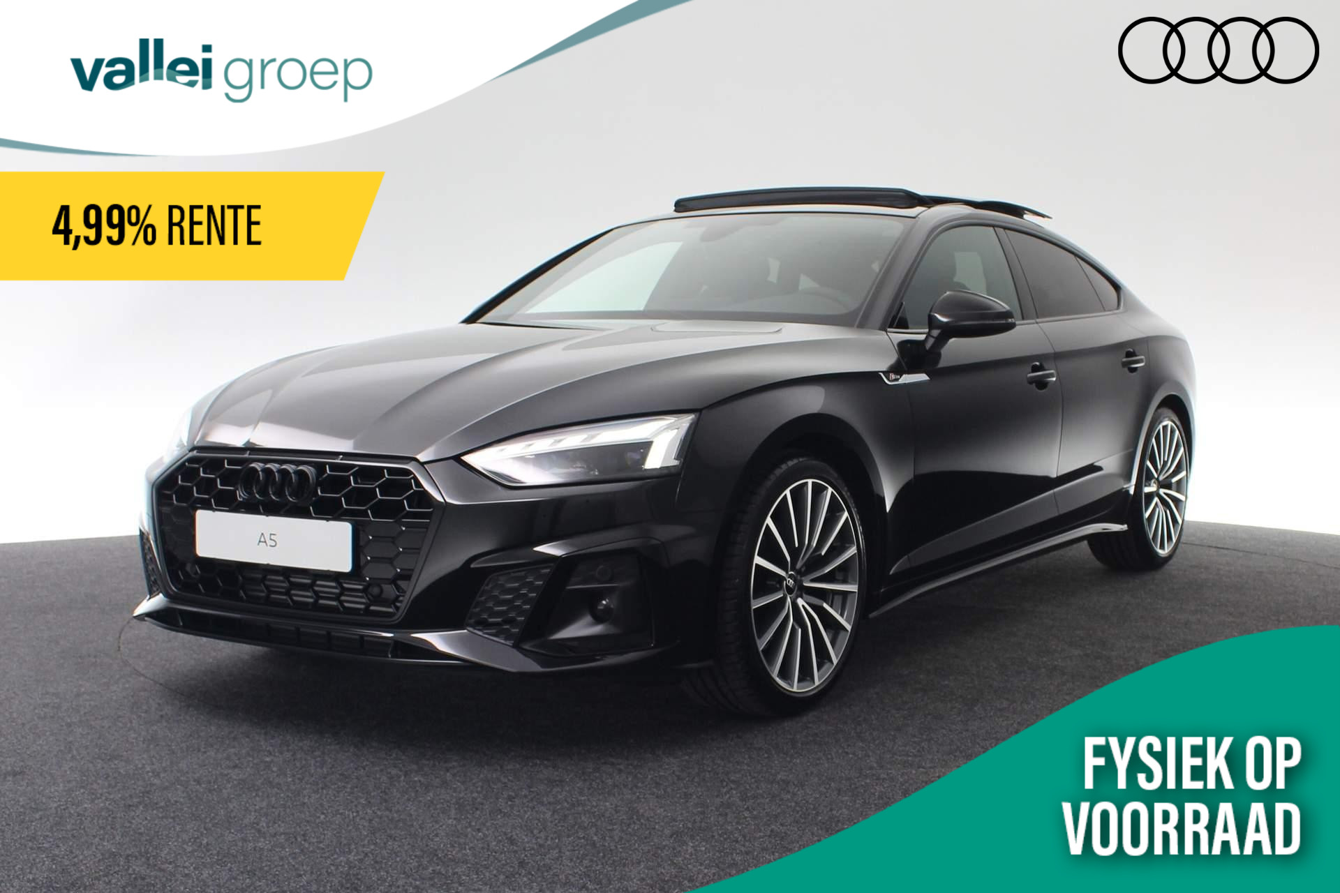 Audi A5 S edition Competition 35 TFSI 110 kW / 150 PK Spor Audi A5 Sportback 35 TFSI 150PK S-tronic S edition Competition | Panoramadak | Assistentiepakket parking | Audi Matrix LED koplampen | 19 inch