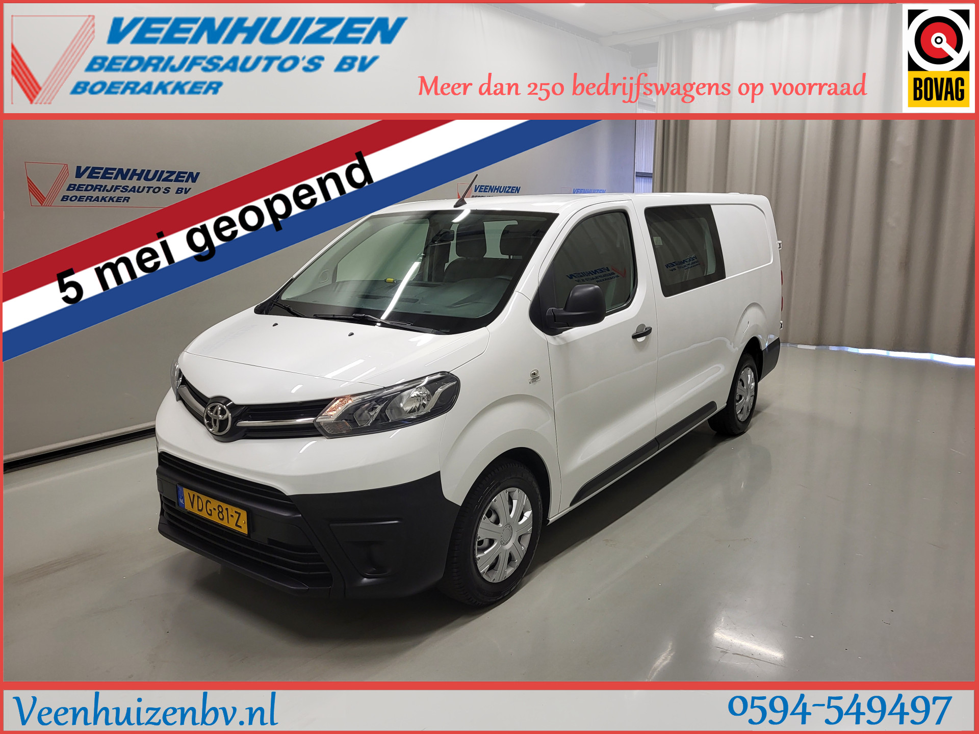 Toyota ProAce Worker 2.0D L2/H1 Dubbele Cabine Euro 6!