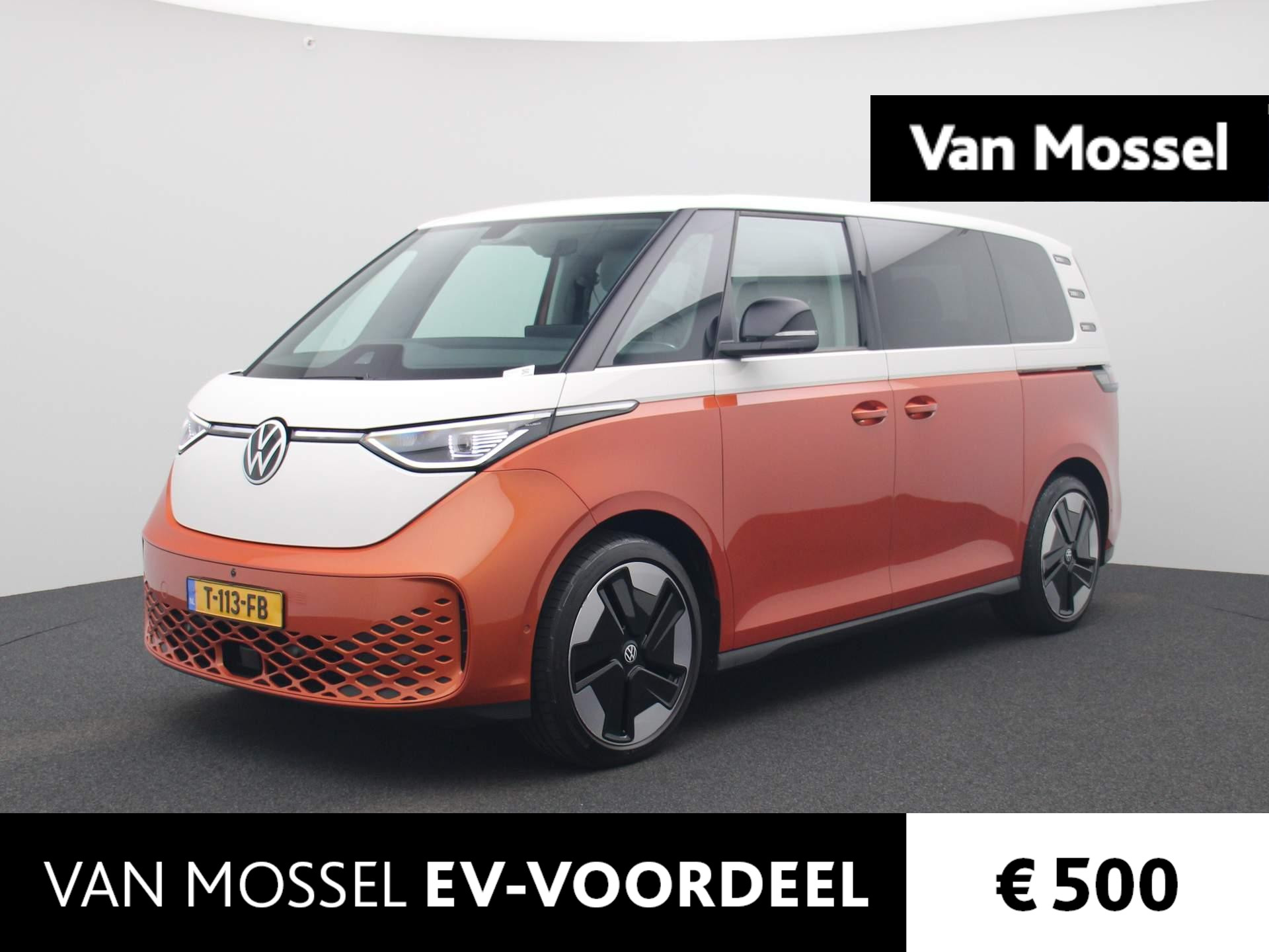 Volkswagen ID. Buzz 1st Max 77kWh | Navigatie | Airco | Parkeersensoren voor/achter | 21 inch Velgen | 360' Camera | LED | Stuur/Stoelverwarming |