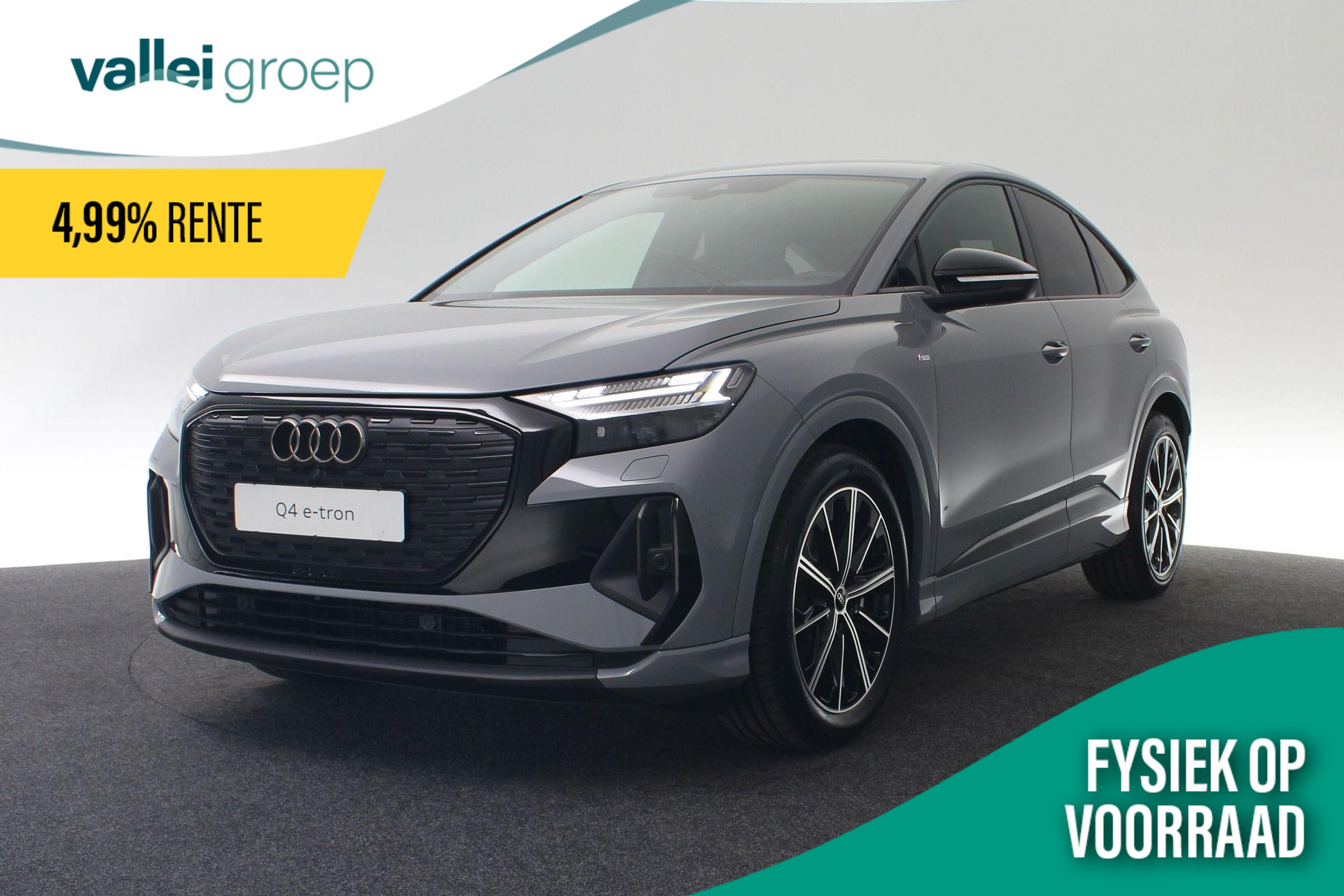 Audi Q4 e-tron S edition e-tron 45 82 kWh 210 kW / 286 PK Sportba | Assistentiepakket plus | Optiekpakket zwart plus | Privacy glas