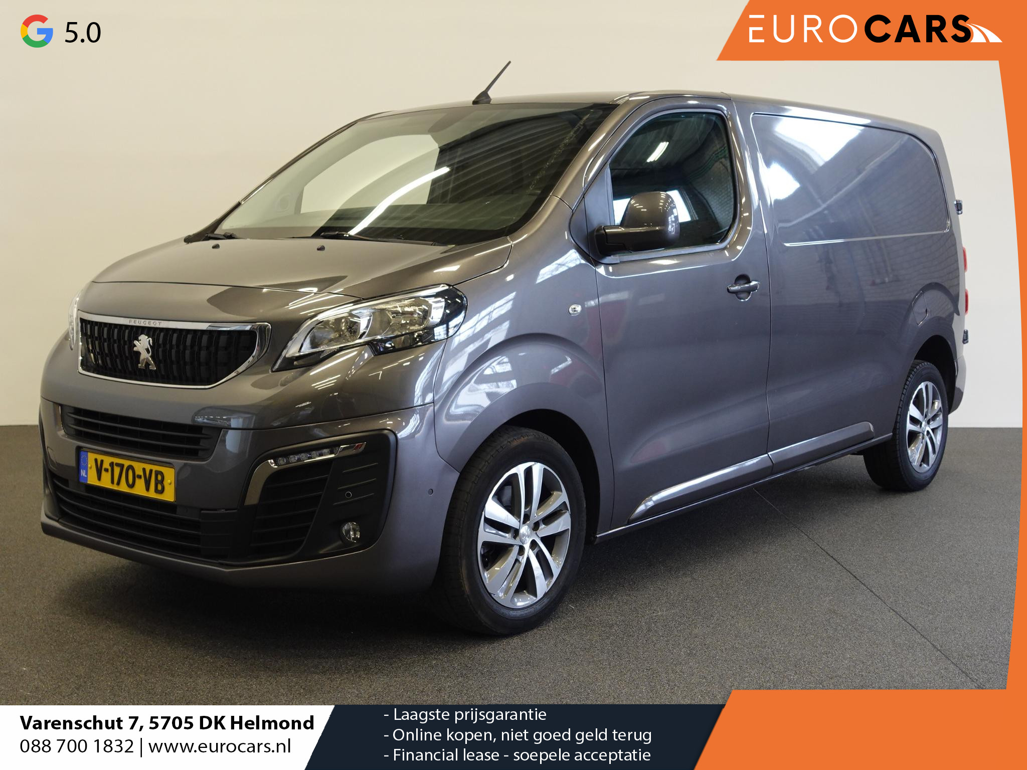 Peugeot Expert 231S 2.0 HDI 180pk Aut. Premium Pack Airco/ECC Navi PDC VA Cruise Control LM Velgen LED 3-Zits