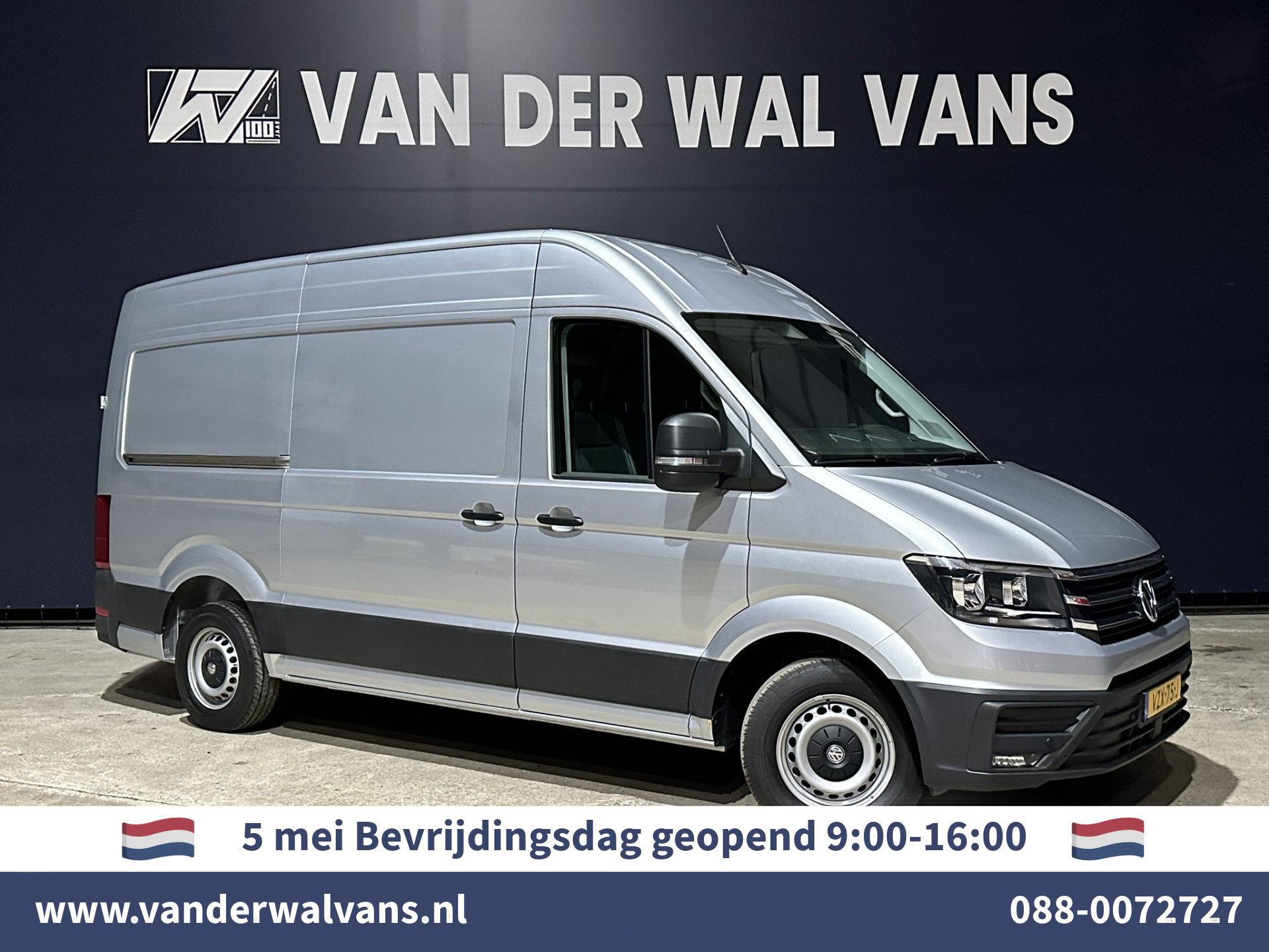Volkswagen Crafter 2.0 TDI 140pk L3H3 L2H2 Euro6 ** Airco | 3000kg Trekvermogen | Cruisecontrol | Parkeersensoren Bijrijdersbank, verwarmde voorruit, multimedia voorbereiding