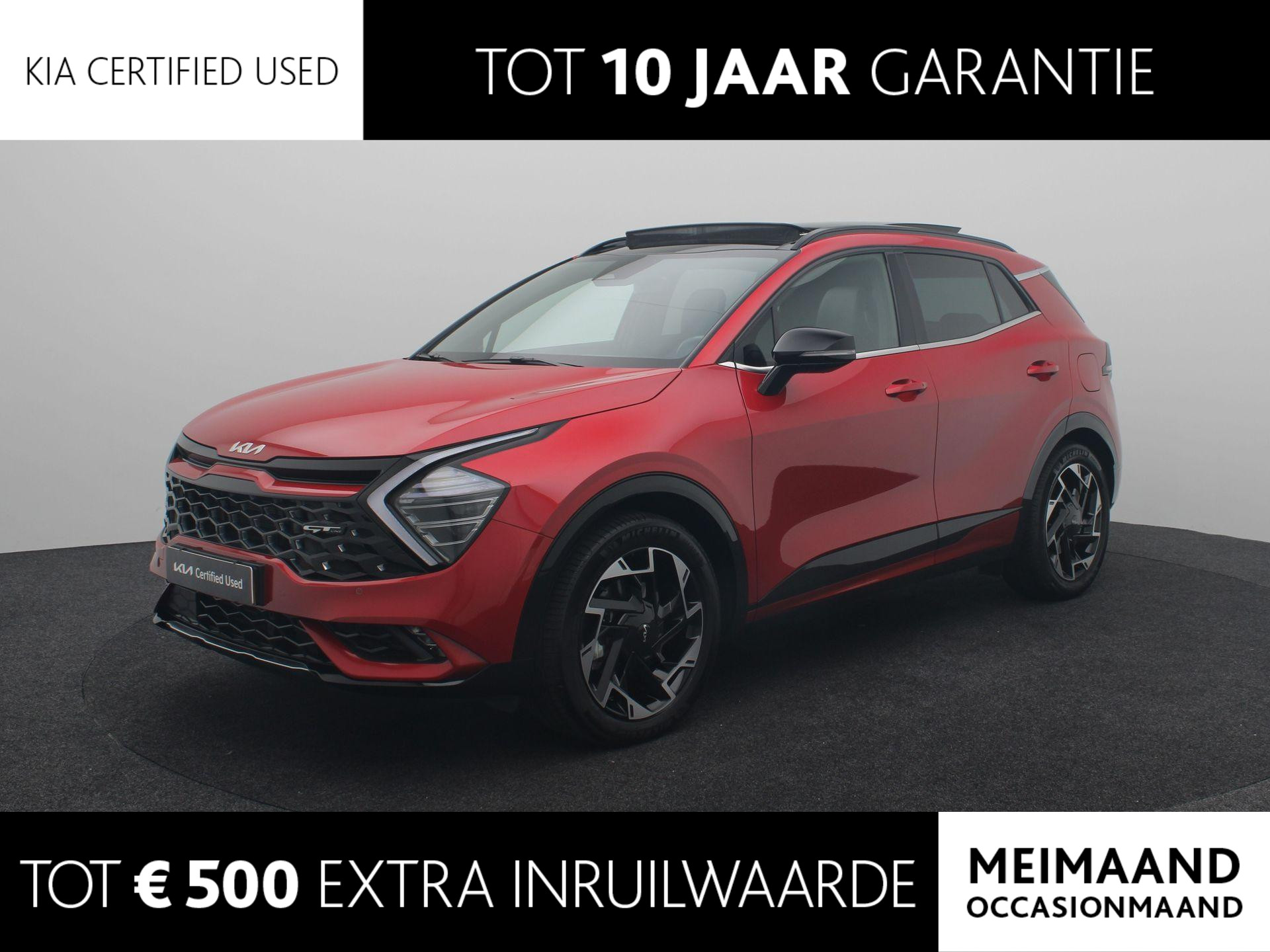 Kia Sportage 1.6 T-GDi Plug-in Hybrid AWD GT-Line | Navigatie | Climate Control | Lm velgen | Parkeersensoren |  Camera | Elektr Klep | Opendak | Trekhaak |