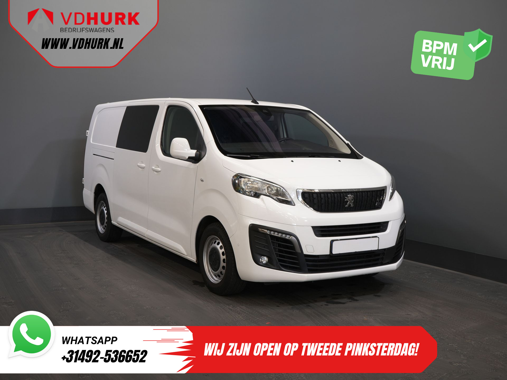 Peugeot Expert 2.0 HDI 125 pk Aut. DC Dubbel Cabine Navi/ Camera / Cruise/ Airco/ Trekhaak /PDC /Carplay
