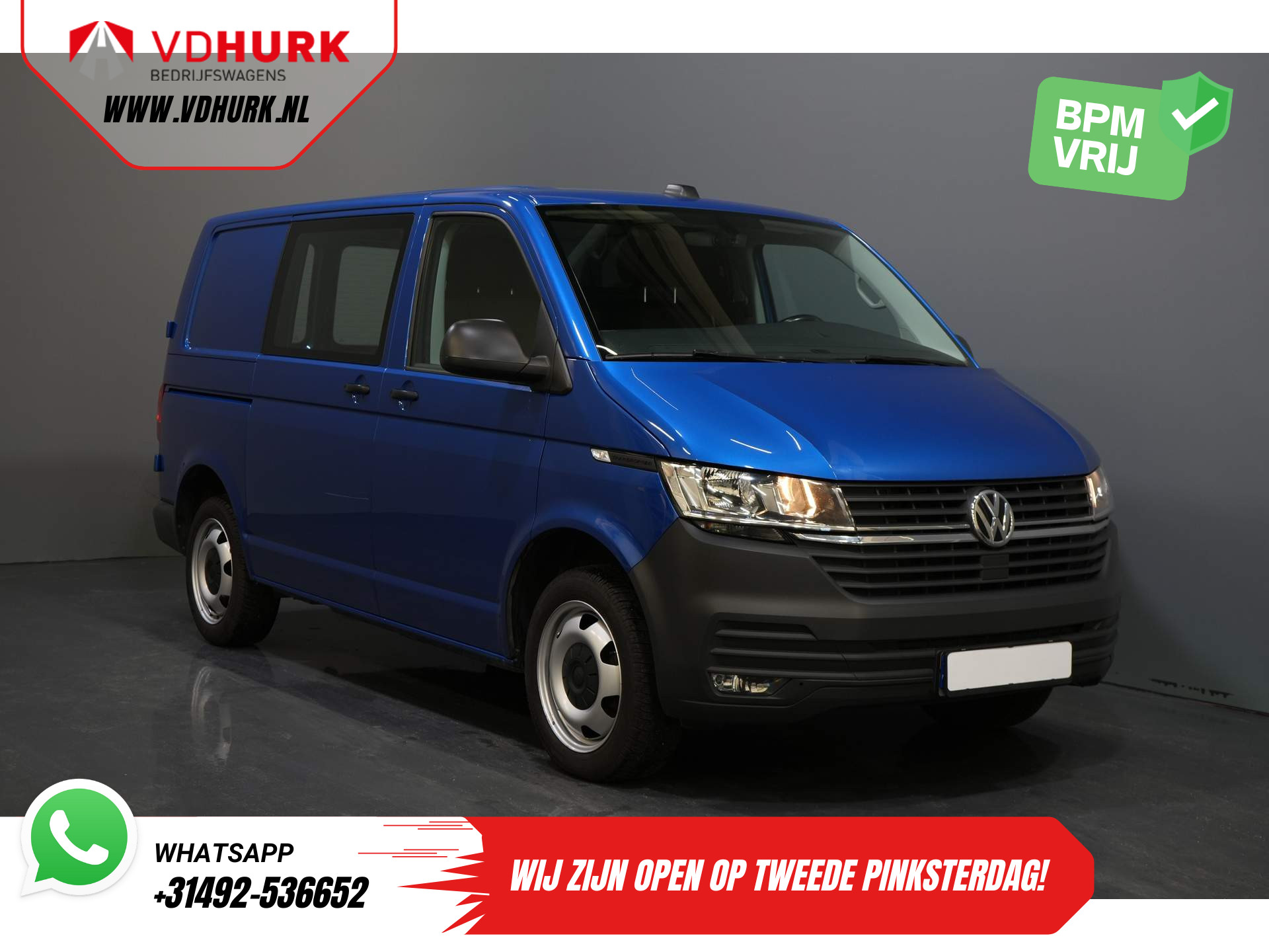Volkswagen Transporter T6.1 2.0 TDI 150 pk DSG Aut. DEMO BPM VRIJ! Adapt. Cruise/ Stoelverw./ Carplay