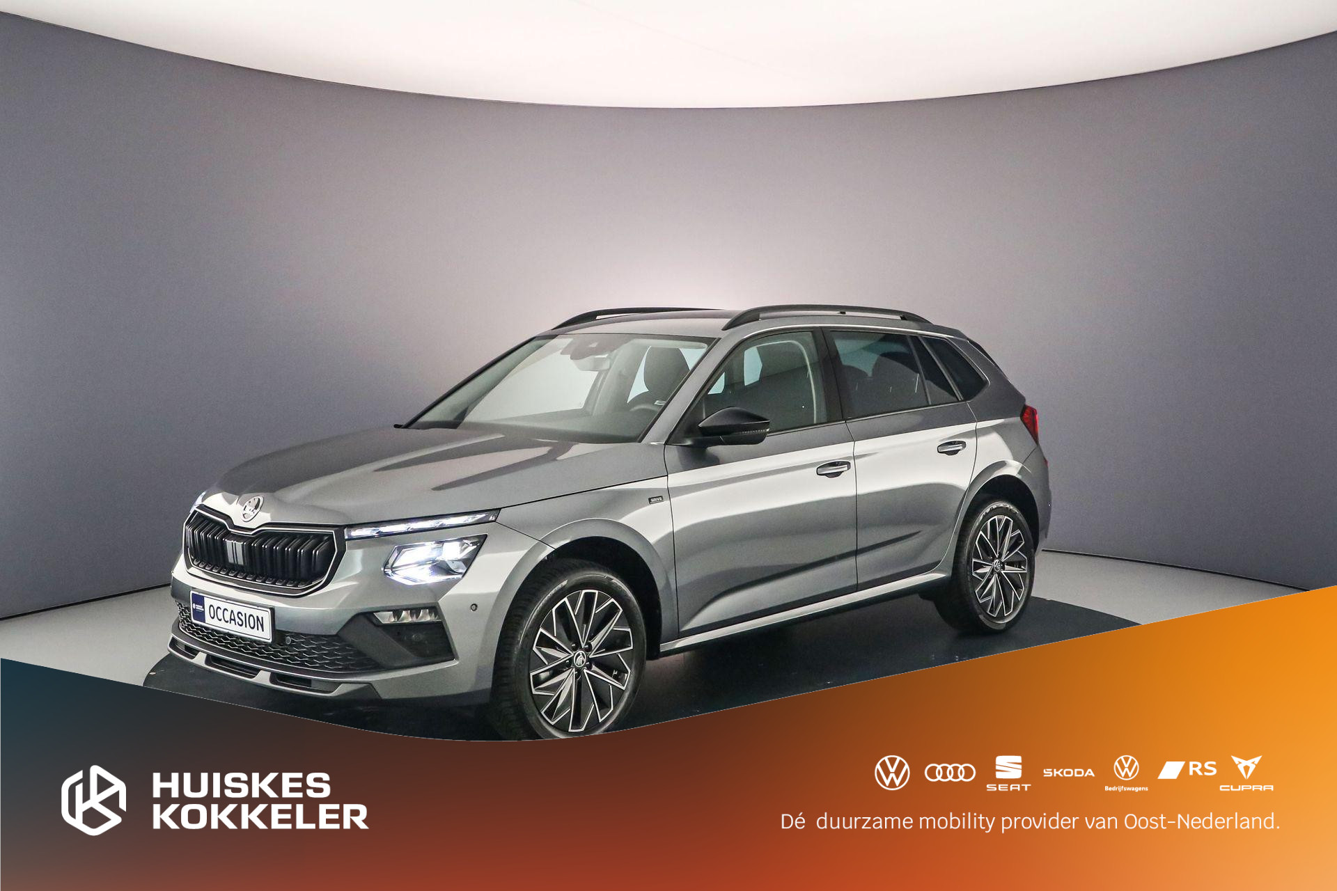 Škoda Kamiq Selection 1.0 TSI 115pk DSG Automaat Trekhaak, Elektrische achterklep, Navigatie, Adaptive cruise control, Achteruitrijcamera, Stuurwiel verwarmd, Parkeersensoren