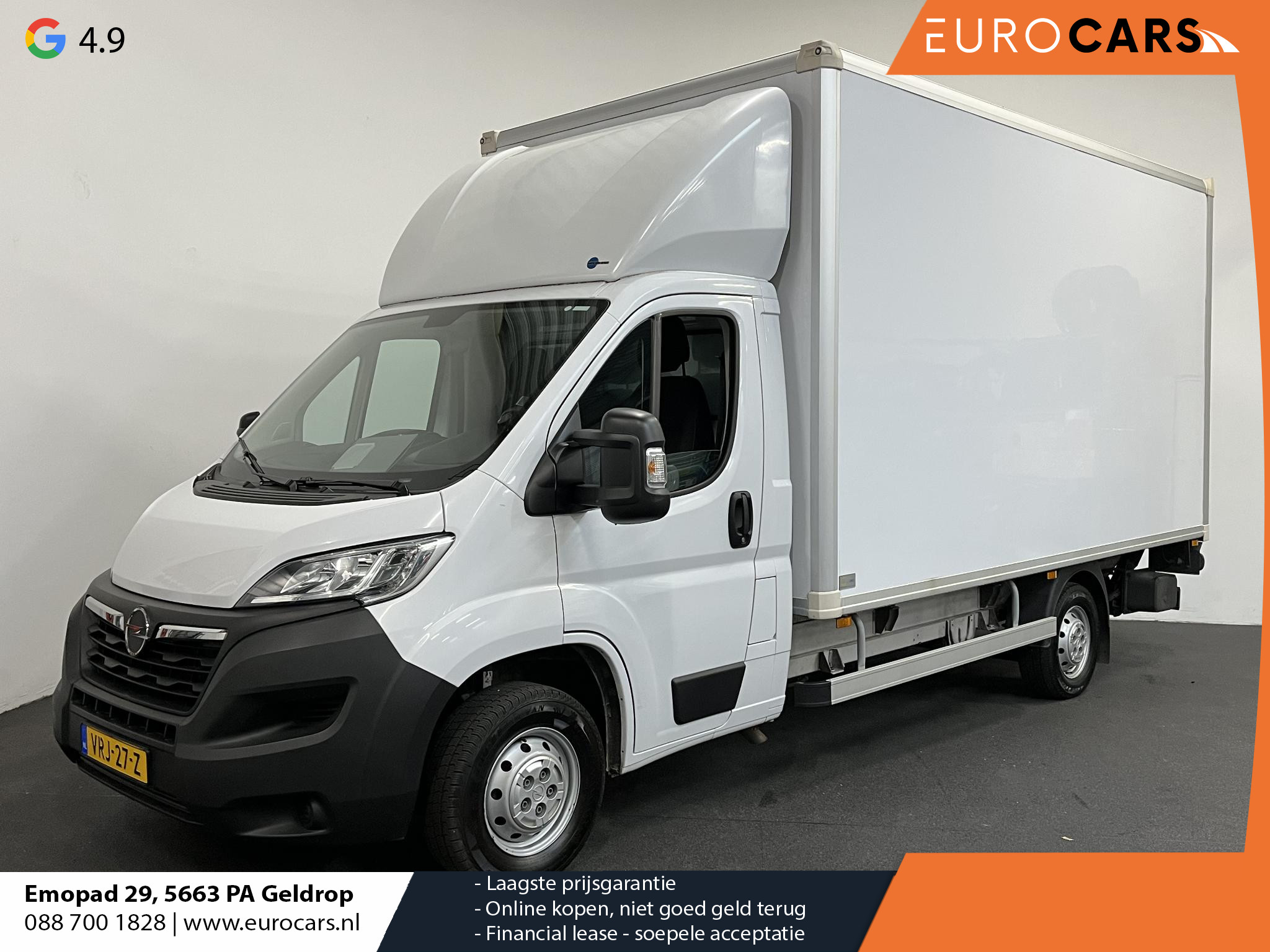 Opel Movano 2.3 Turbo L3H1 Bakwagen Meubelbak met Laadklep Airco Cruise Control Navigatie Zijdeur