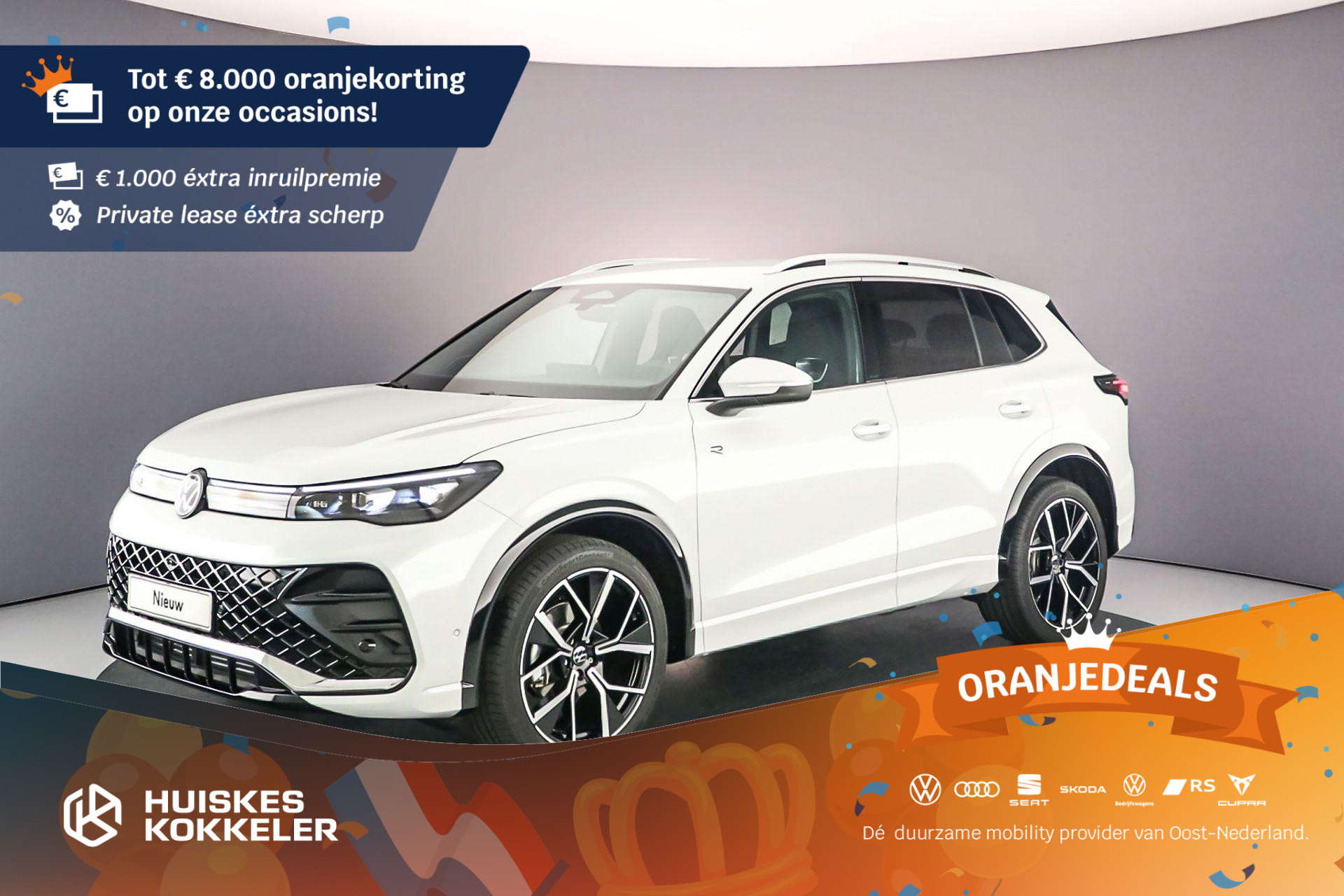 Volkswagen Tiguan R-Line Business 1.5 eTSI 150pk DSG Automaat 360 camera, Elektrische achterklep, Head up display, Adaptive cruise control, Achteruitrijcamera, Harman Kardon audio, Navigatie, Stoelverwarming, Verwarmd stuurwiel