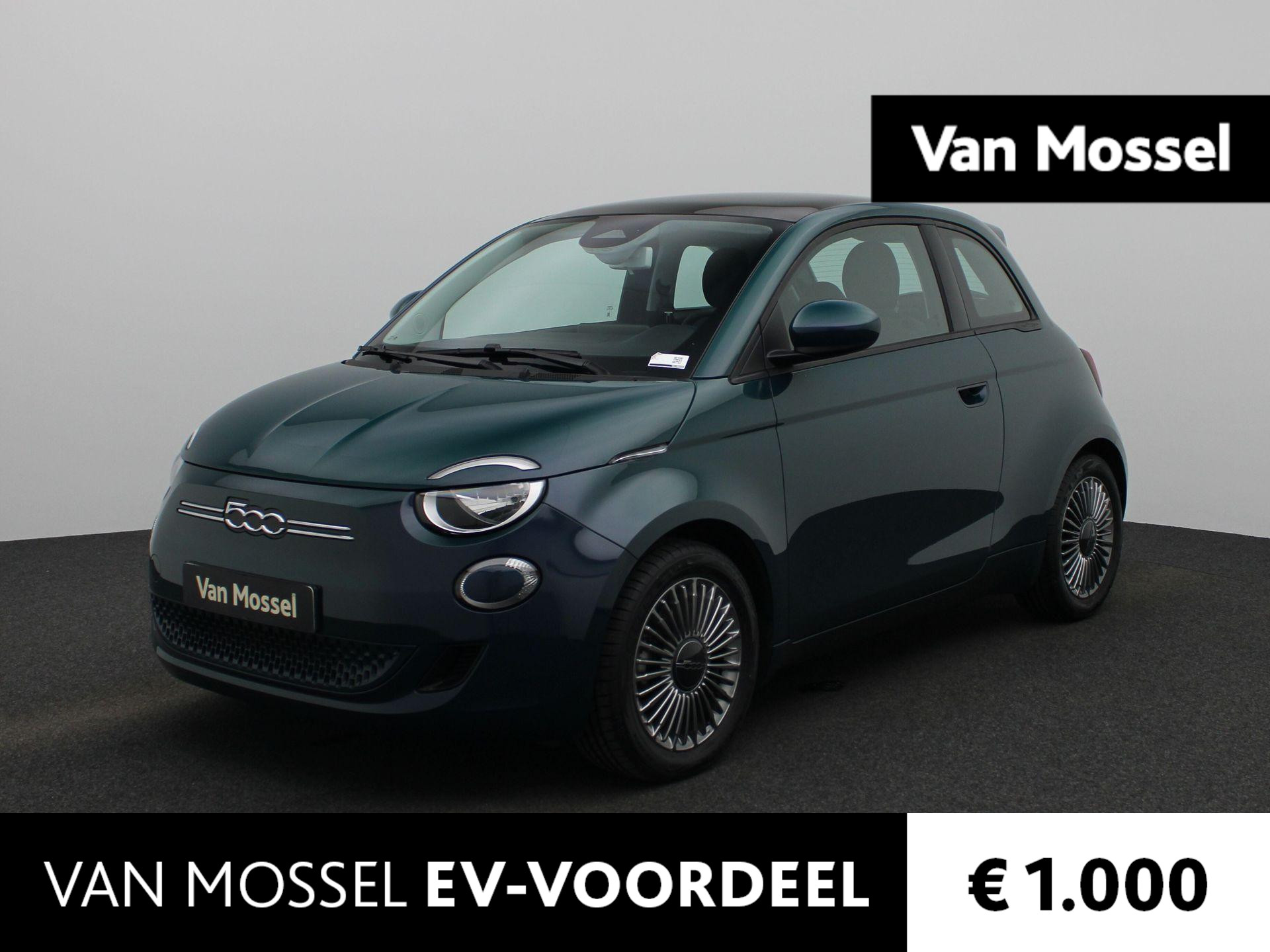 Fiat 500 Icon 42 kWh PANORAMADAK | NAVIGATIE | VIRTUEEL COCKPIT | AUTOMAAT | PARKEERSENSOREN | BLUETOOTH | CLIMA | CRUISE |
