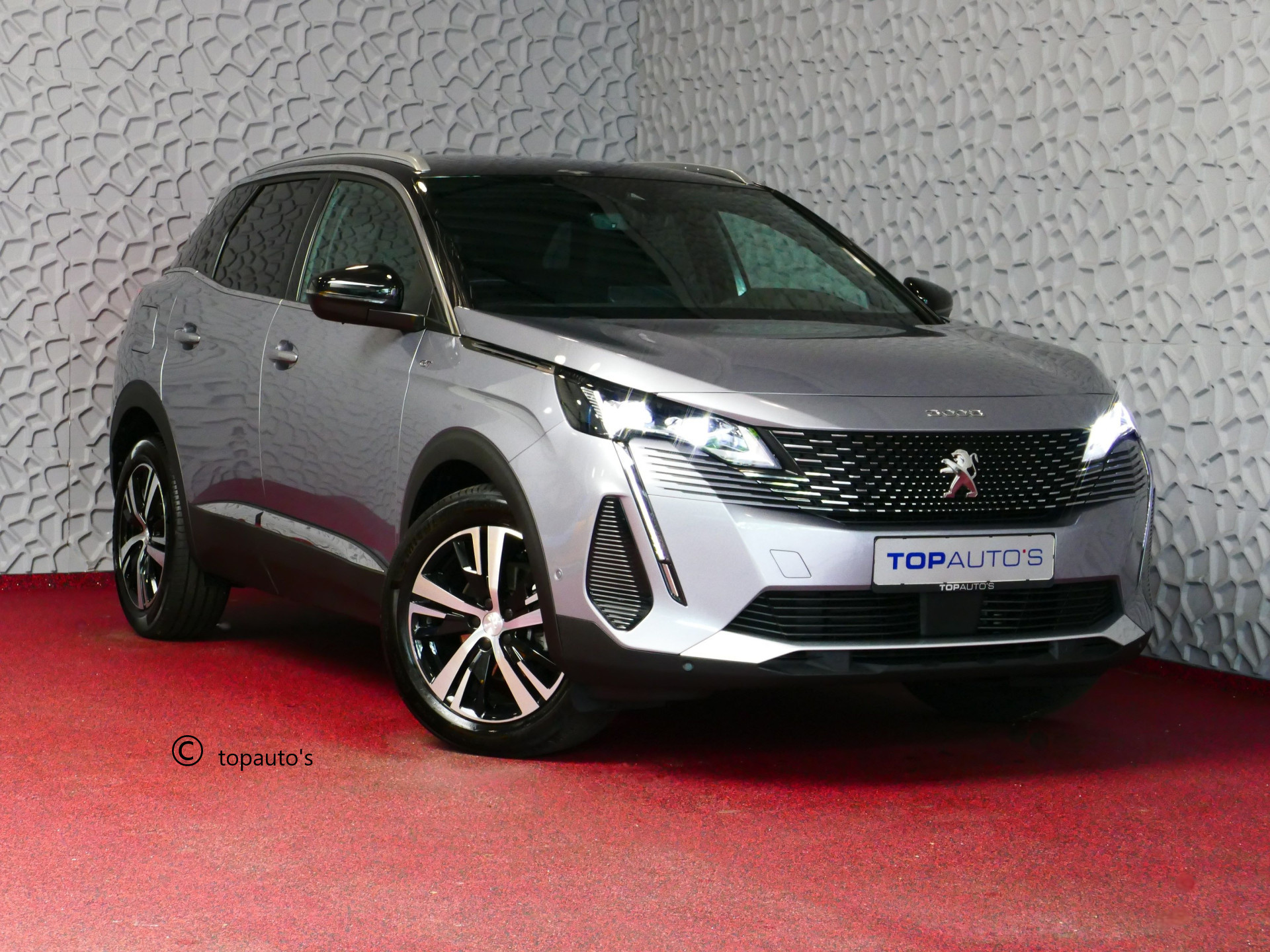 Peugeot 3008 130PK GT PACK LEER I-COCKPIT LED CARPLAY EUROPA.NAVI ELEK.KLEP CAMERA ADAP.CRUISE ZWARTE HEMEL. ALCANTARA/LEER BLINDSPOT. 2024. GT-LINE 2024