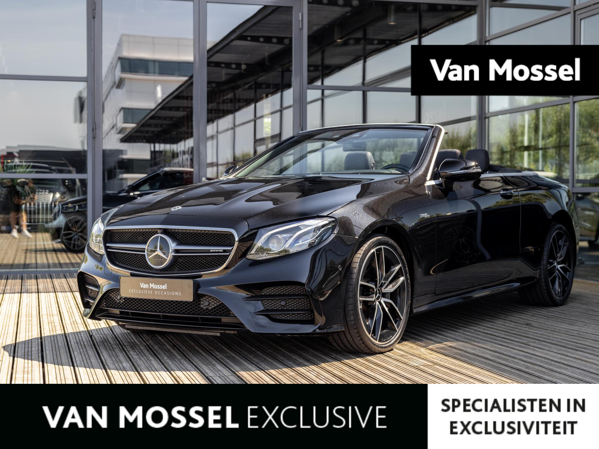 Mercedes-Benz E-Klasse Cabrio AMG 53 4MATIC Premium Plus | NL AUTO | BURMESTER | STOELVENTILATIE | SOFTCLOSE | LUCHTVERING | CARBON INTERIEUR | STOELMASSAGE | AIRSCARF | KEYLESS | 20 INCH | HEAD-UP |