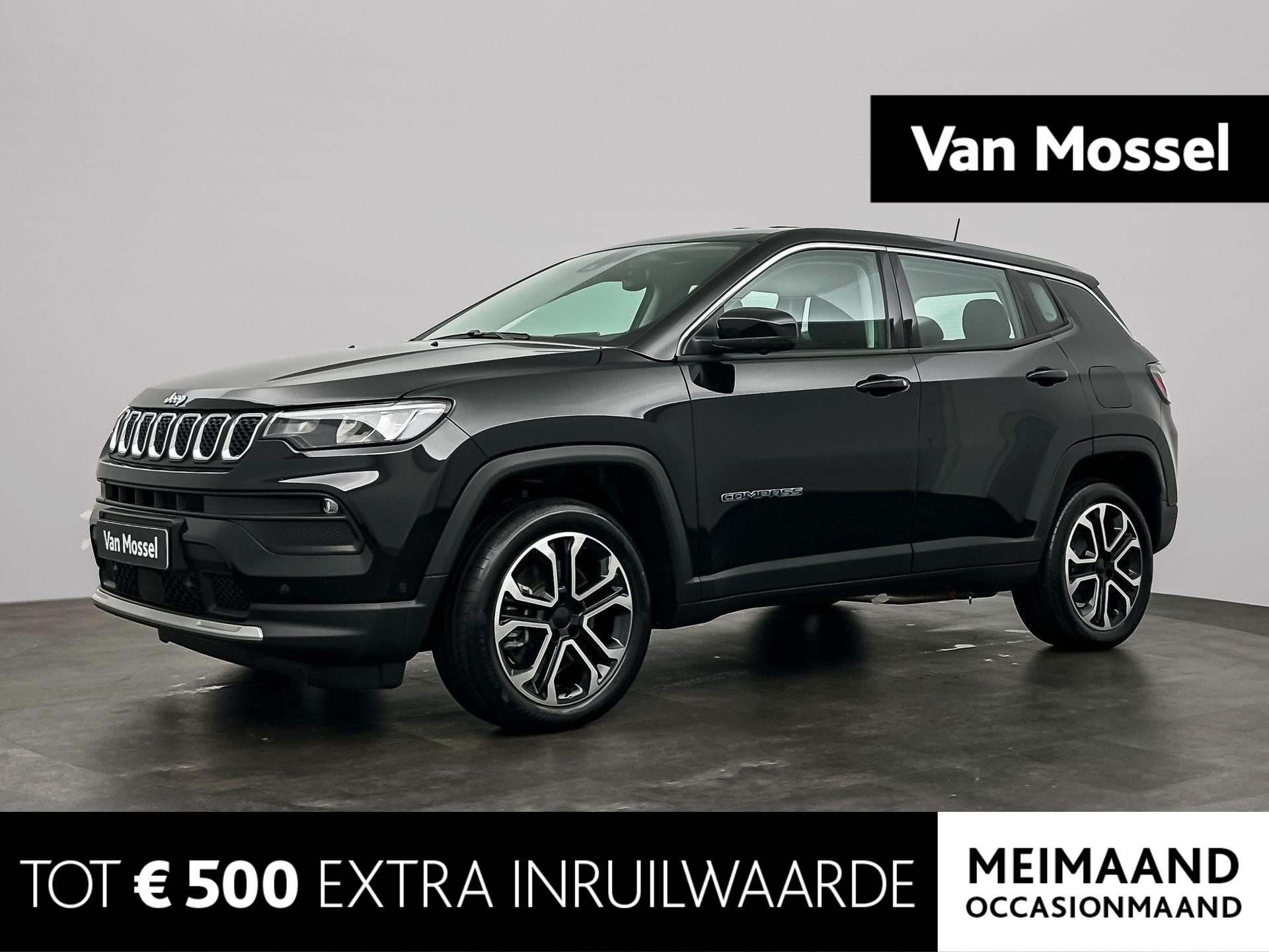 Jeep Compass 4xe 190pk Plug-in Hybrid Electric Altitude | Achteruitrijcamera | Parkeersensoren | Half Leder | Park Assistant | Climate Control | LED | Lichtmetalen Velgen | Demo Sale!