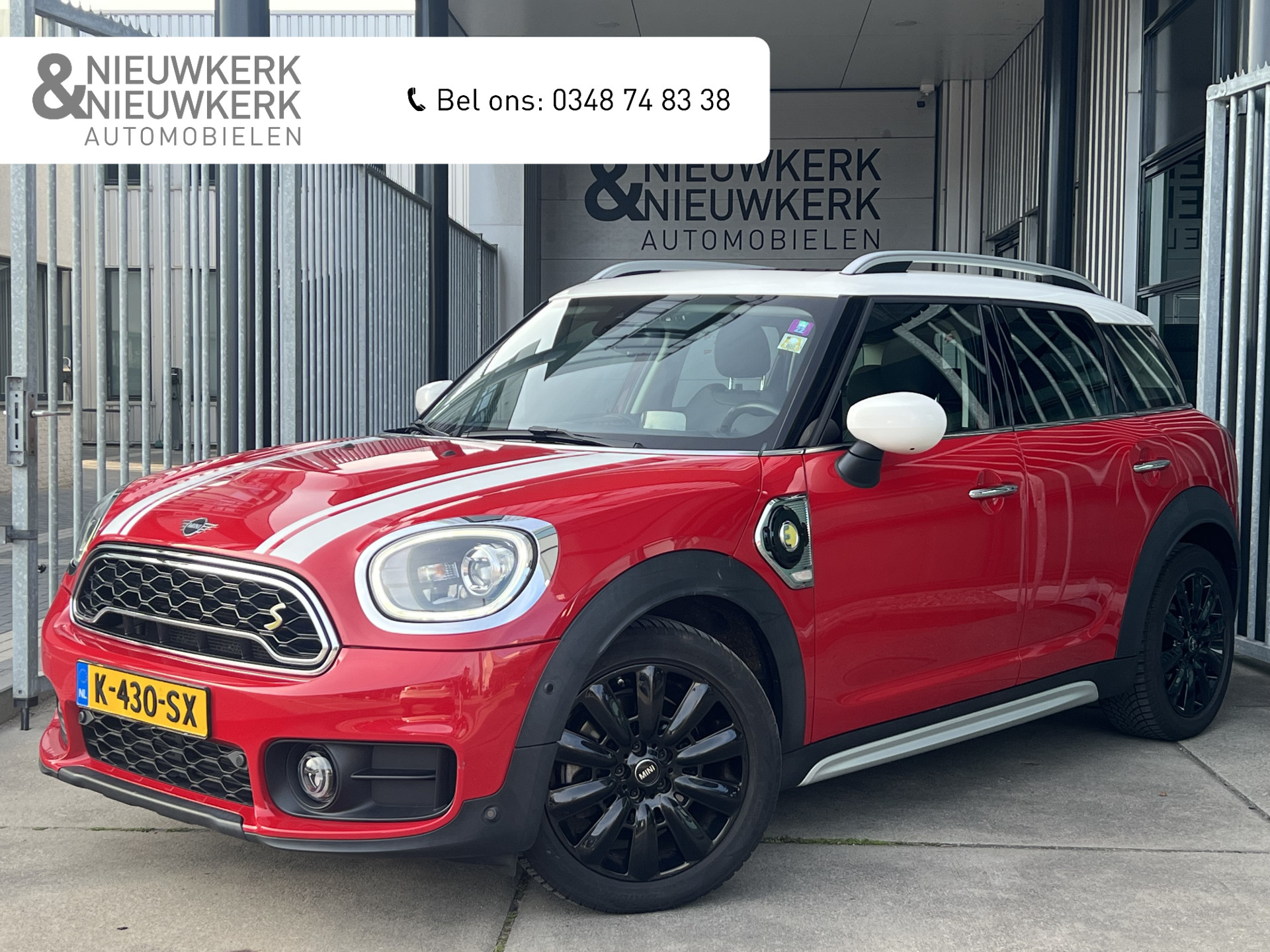 MINI Countryman Mini Cooper S E Hybrid ALL4 Chili | HEAD-UP DISPLAY | LEDER | SCHUIF/KANTELDAK | CARPLAY/ANDROID | CAMERA | NAVI | ADAPTIVE CRUISE CONTROL | KEYLESS | CLIMATE CONTROL | PDC V+A | LMV 18'' | STOELVERWARMING