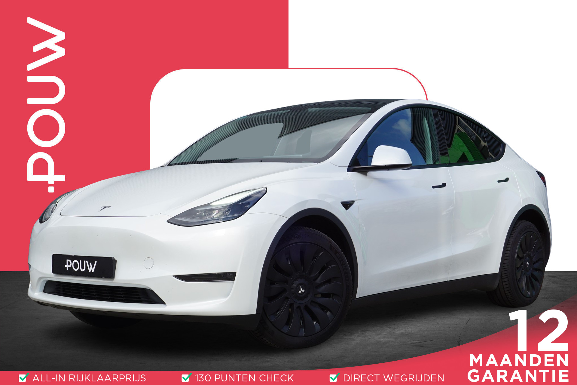 Tesla Model Y 351pk Long Range AWD 75 kWh | Stoelverwarming Voor & Achter | Stuurverwarming | Panoramadak | Camera's in de buitenspiegels