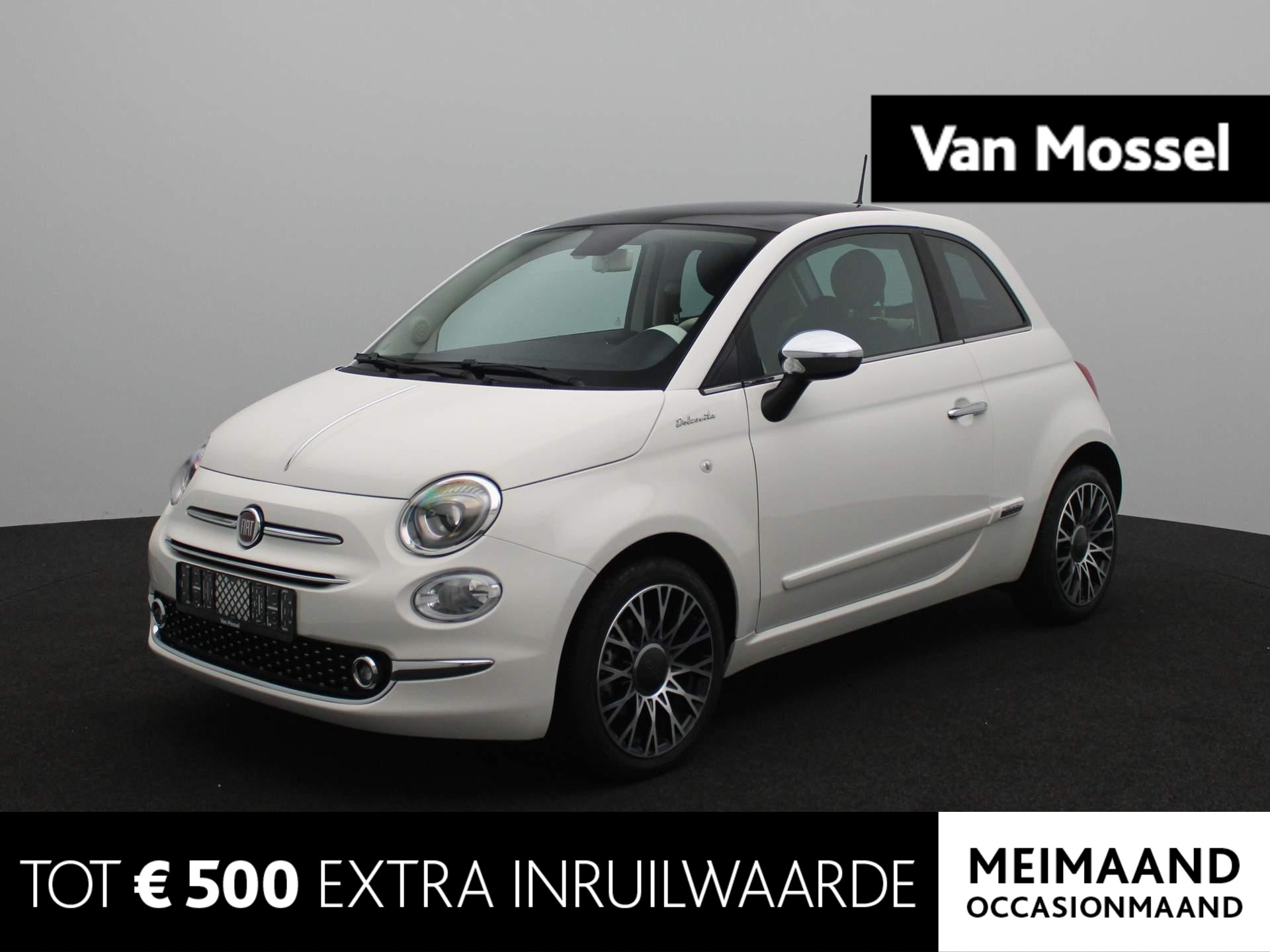 Fiat 500 1.0 Hybrid Dolcevita | Panoramadak | Apple CarPlay | Climate Control | Parkeersensoren | 16'' Velgen