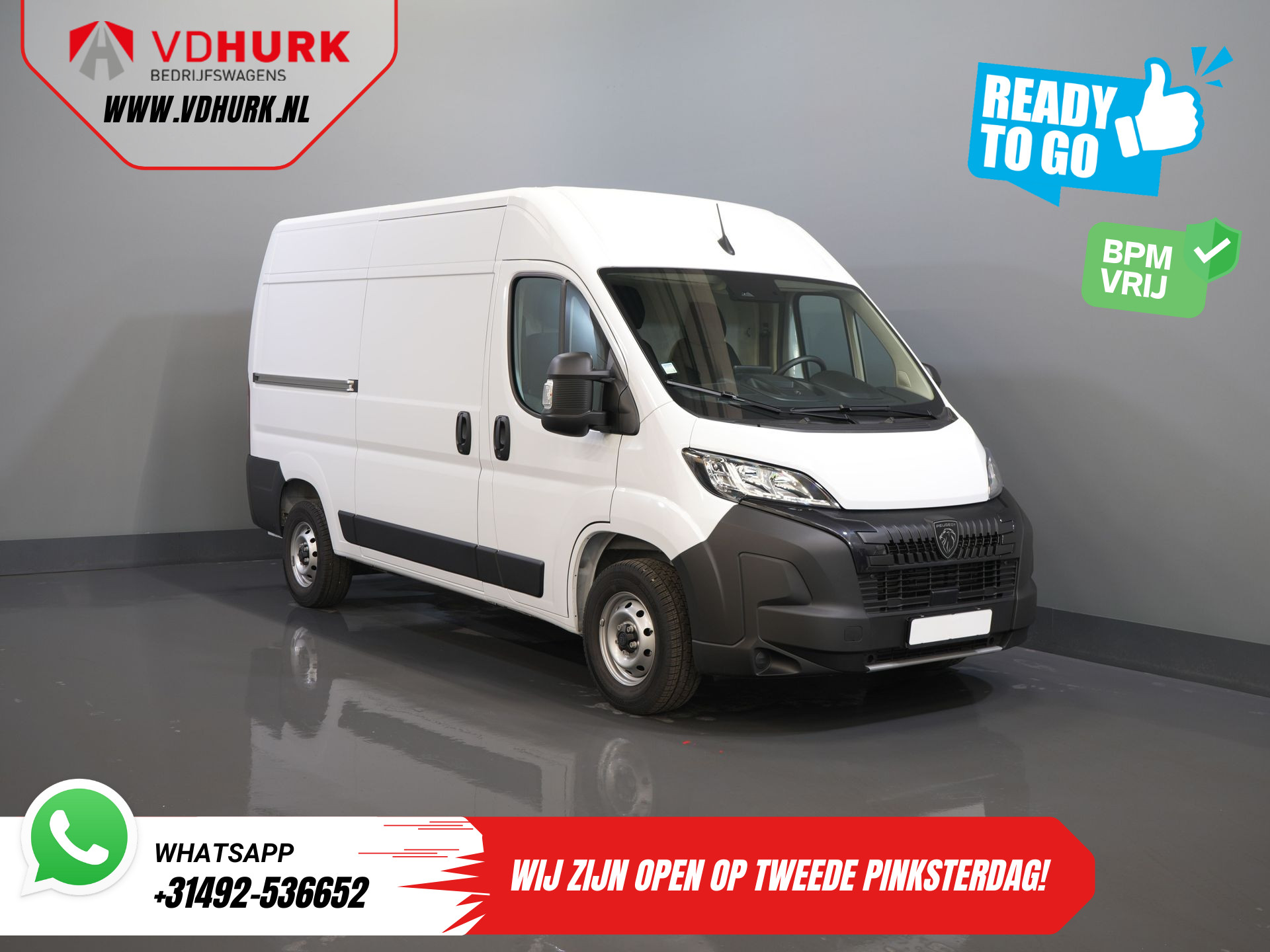 Peugeot Boxer 2.2 HDI 140 pk L2H2 BPM VRIJ! 2.5t Trekverm./ Cruise/ Carplay/ Navi/ Camera/ PDC