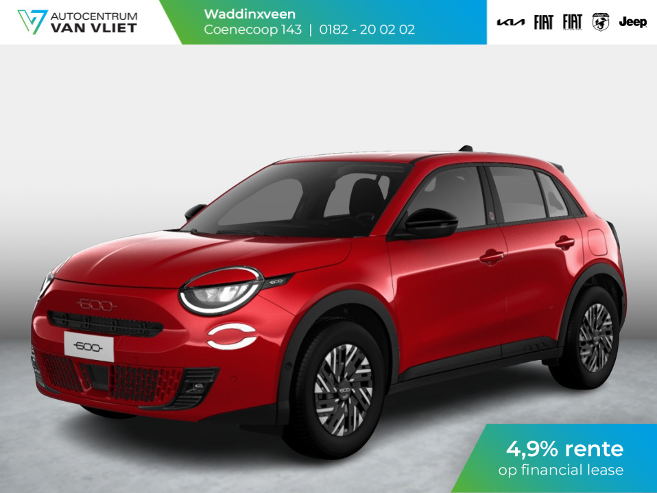Fiat 600 600e RED 54 kWh | Clima | Cruise | LED | PDC | Apple Carplay |