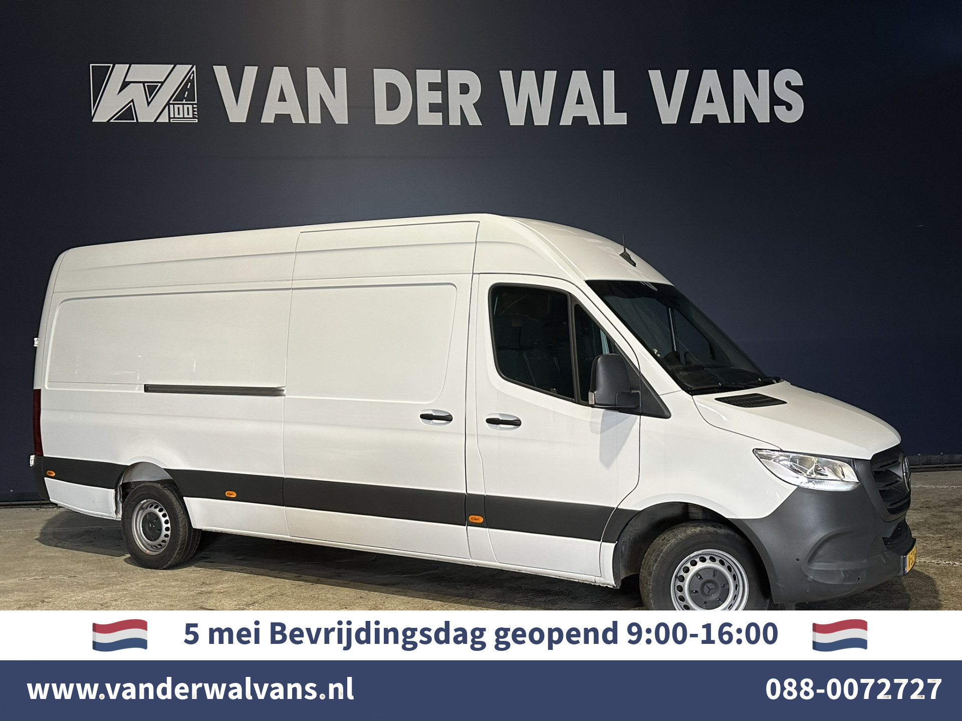 Mercedes-Benz Sprinter 317 CDI 170pk L3H2 Fabrieksgarantie Euro6 Airco | Camera | Apple Carplay | Android Auto Cruisecontrol, Parkeersensoren, Bijrijdersbank, Stoelverwarming, MBUX