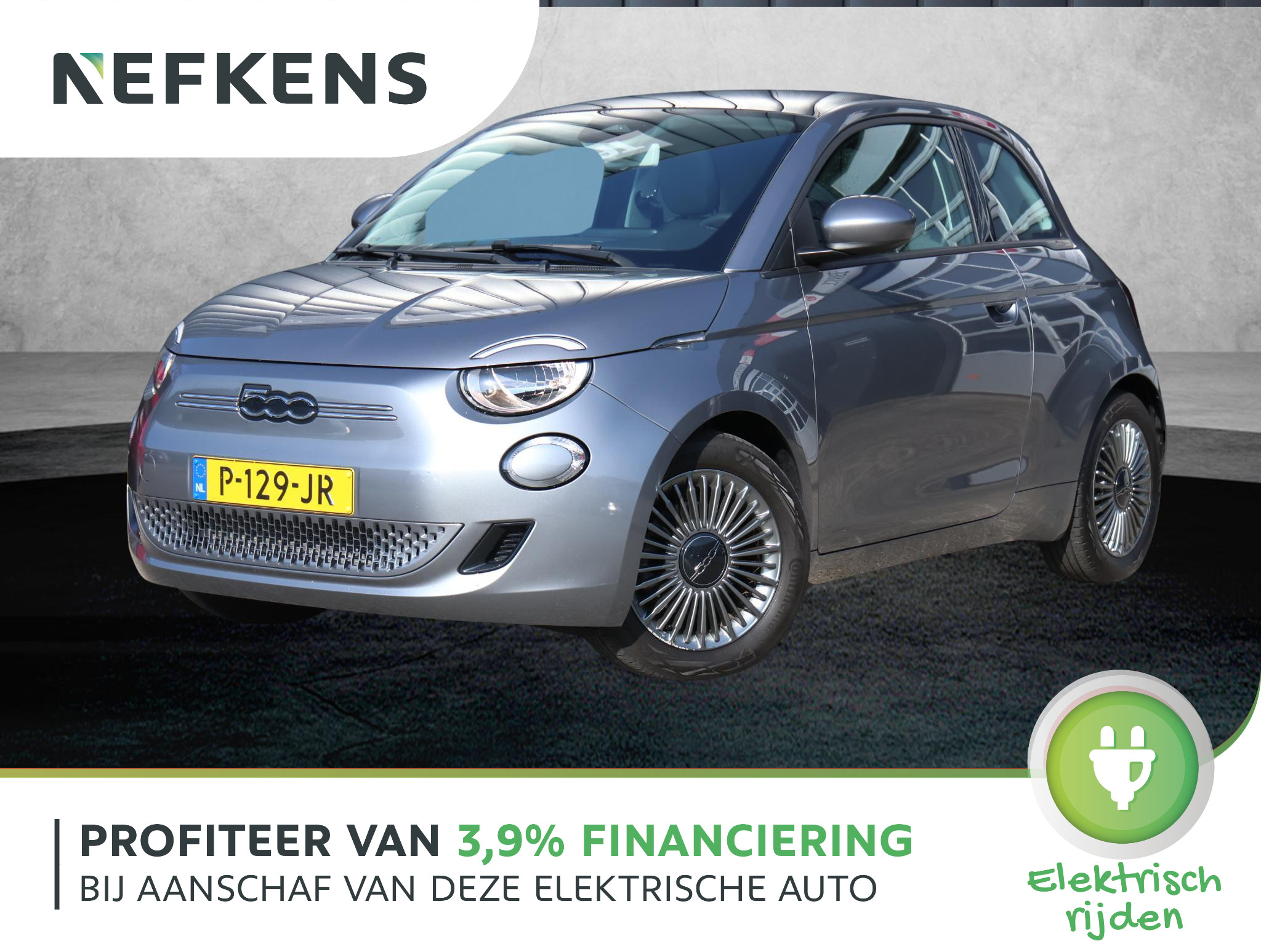Fiat 500 42kWh Icon | 1ste eigenaar | NL Auto! | Panoramadak | Navigatie | Keyless Entry | 16" LM velgen