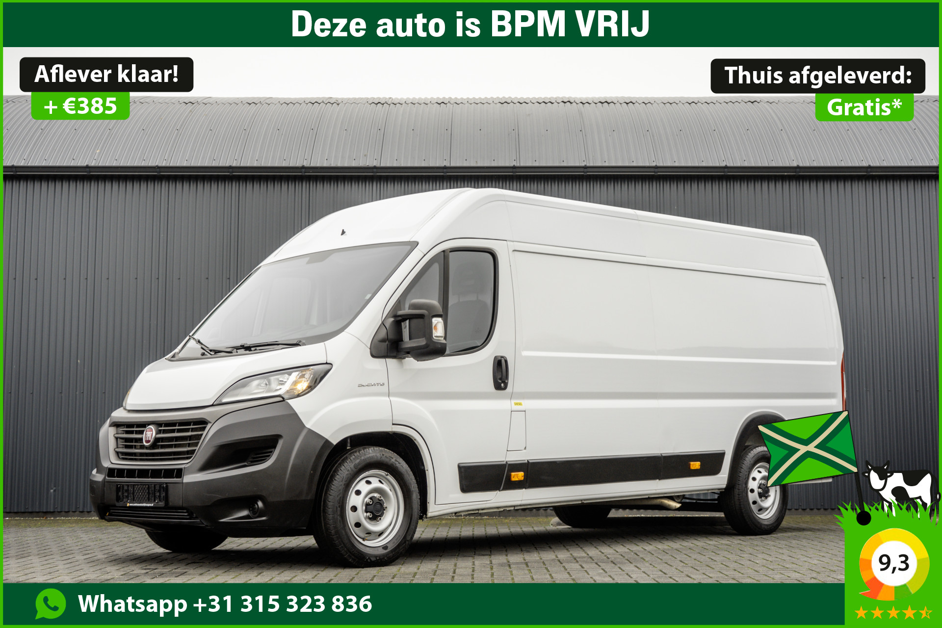 Fiat Ducato **2.2 MultiJet L4H2 | Euro 6 | 141 PK | Cruise | Camera | Airco | Navigatie**