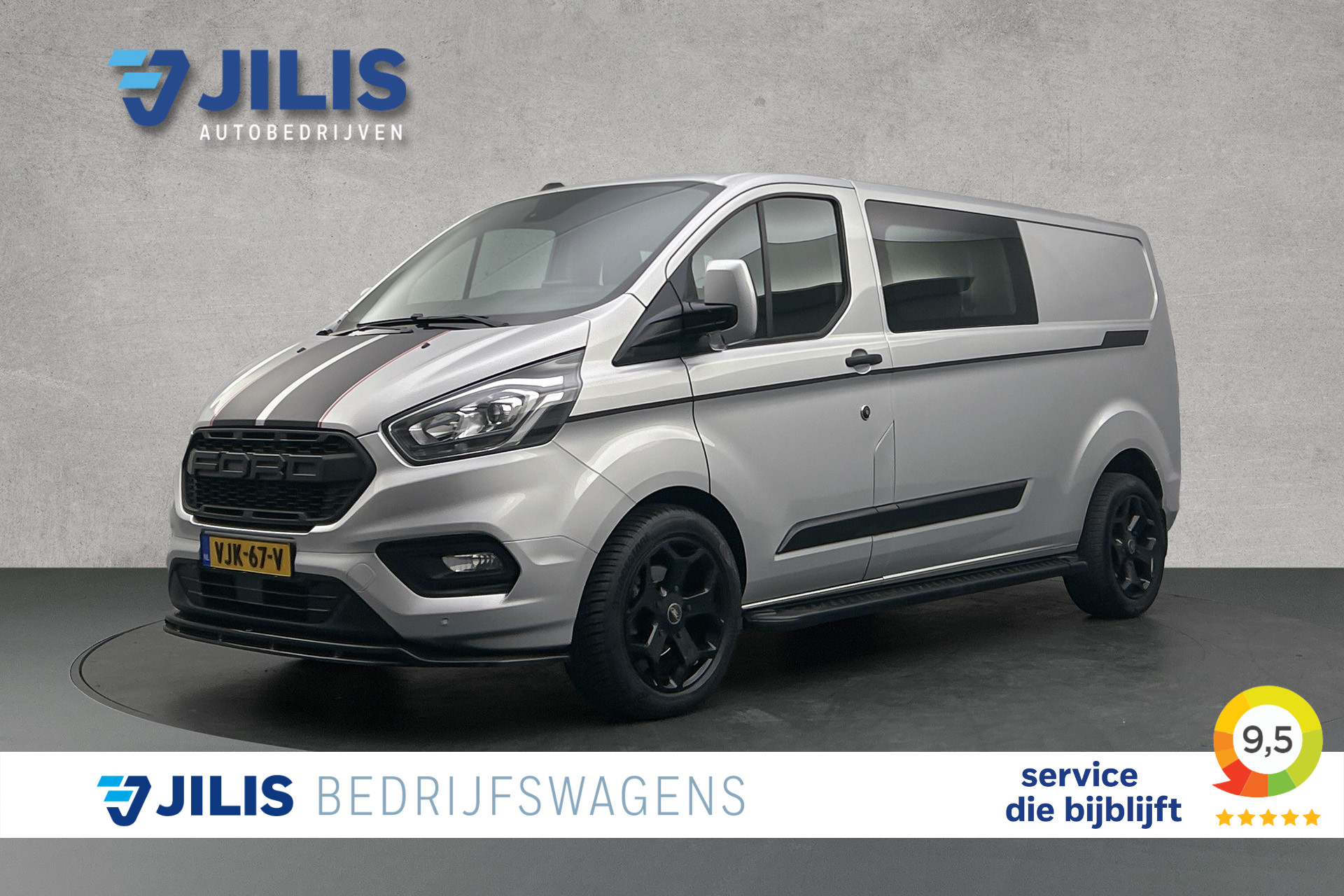Ford Transit Custom 170PK Automaat L2 | Dubbel Cabine | Raptor pakket | Camera | Bi-Xenonlampen | Parkeersensoren | Trekhaak
