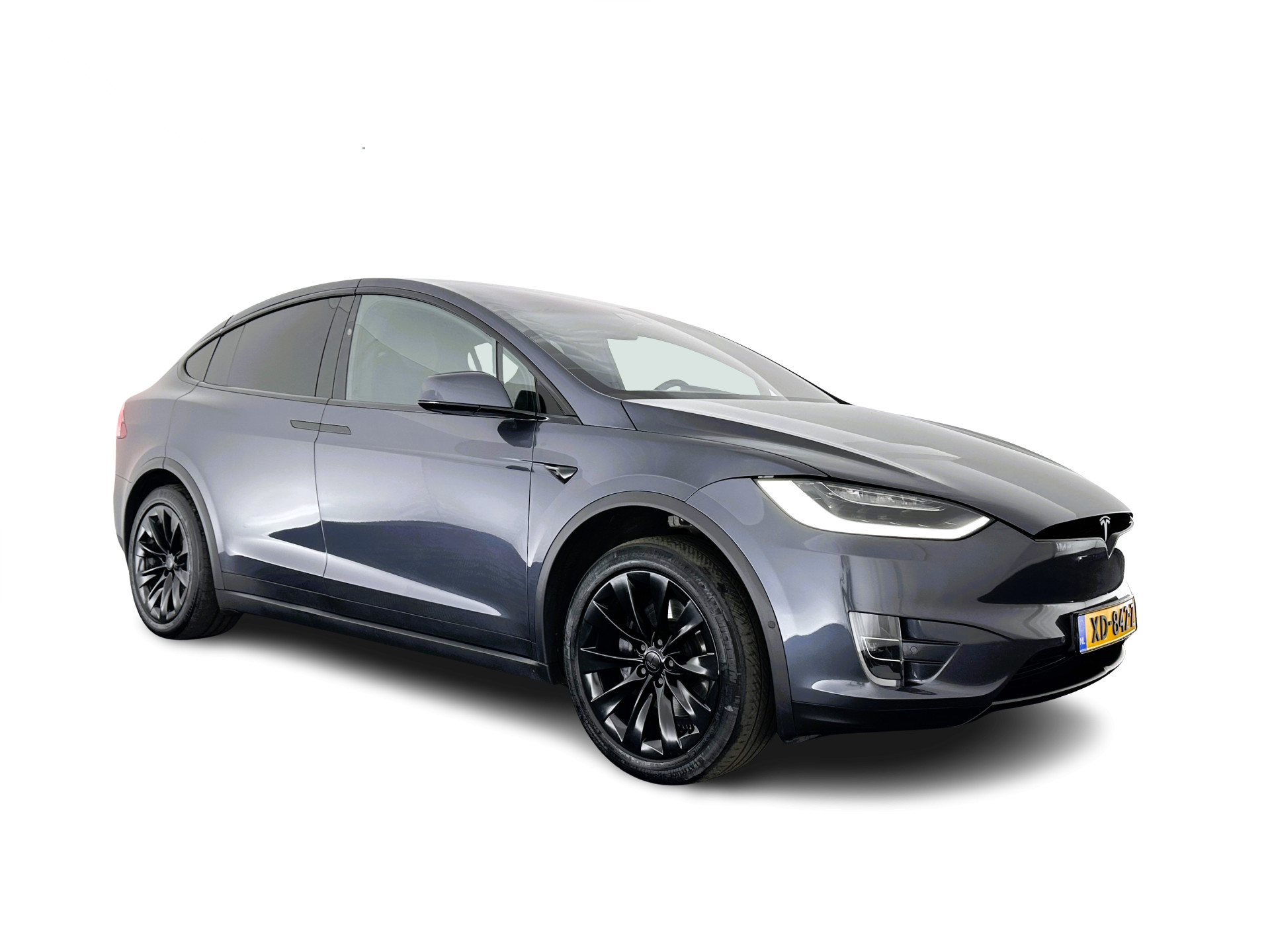 Tesla Model X 100D [ 3-Fase ] (INCL.BTW) *AUTO-PILOT | FULL-LEATHER | TOWBAR | NAVI-FULLMAP | FULL-LED | AIR-SUSPENSION | DIGI-COCKPIT | KEYLESS | CAMERA | DAB+ | COMFORT-SEATS | 20''ALU*