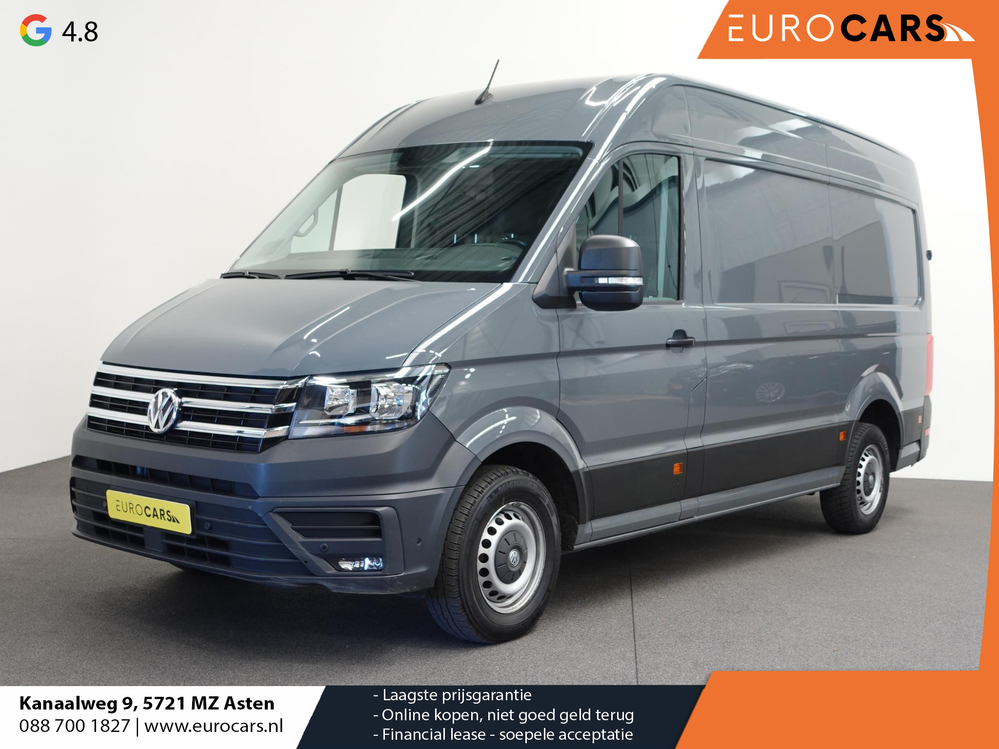 Volkswagen Crafter 140pk L3H3 / L2H2 Highline Navigatie Camera Trekhaak  Cruise control Airco Euro6
