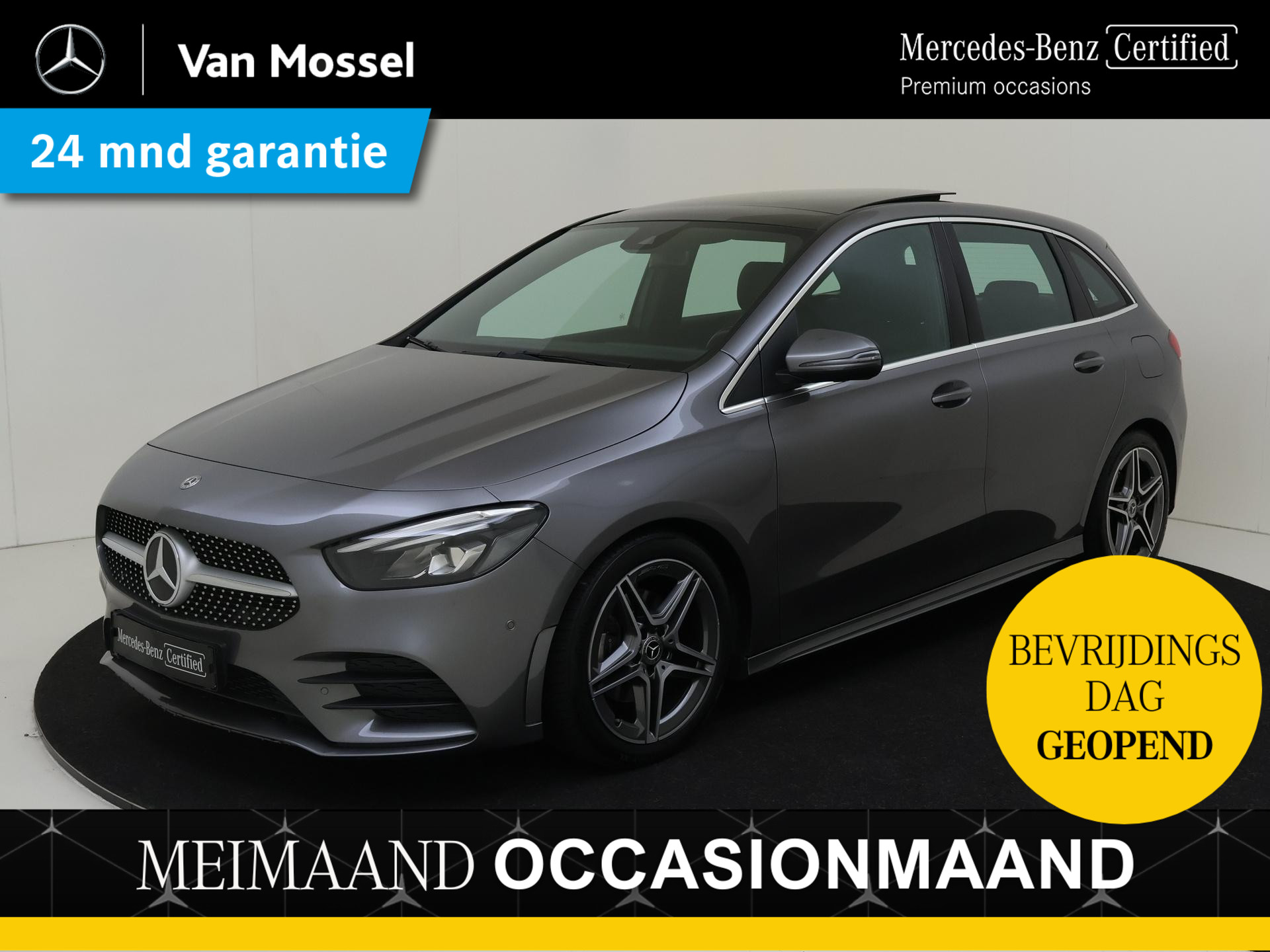 Mercedes-Benz B-Klasse 180 Business Solution AMG / Stoelverwarming / Achteruitrijcamera / Panaroma-schuifdak / Easypack-Achterklep /