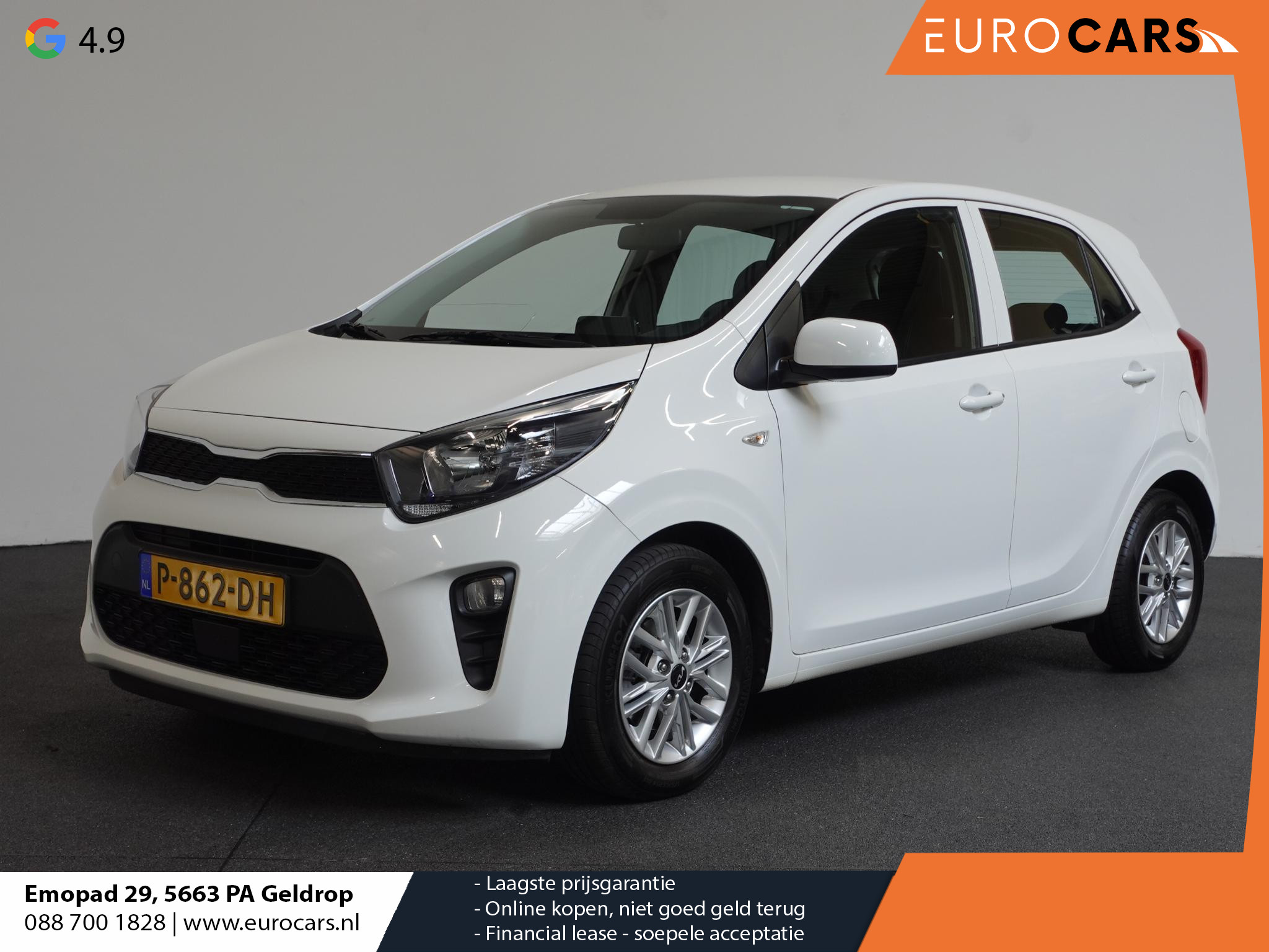 Kia Picanto 1.0 DPi Automaat DynamicLine Navigatie Apple Carplay/Android Auto Airco Camera