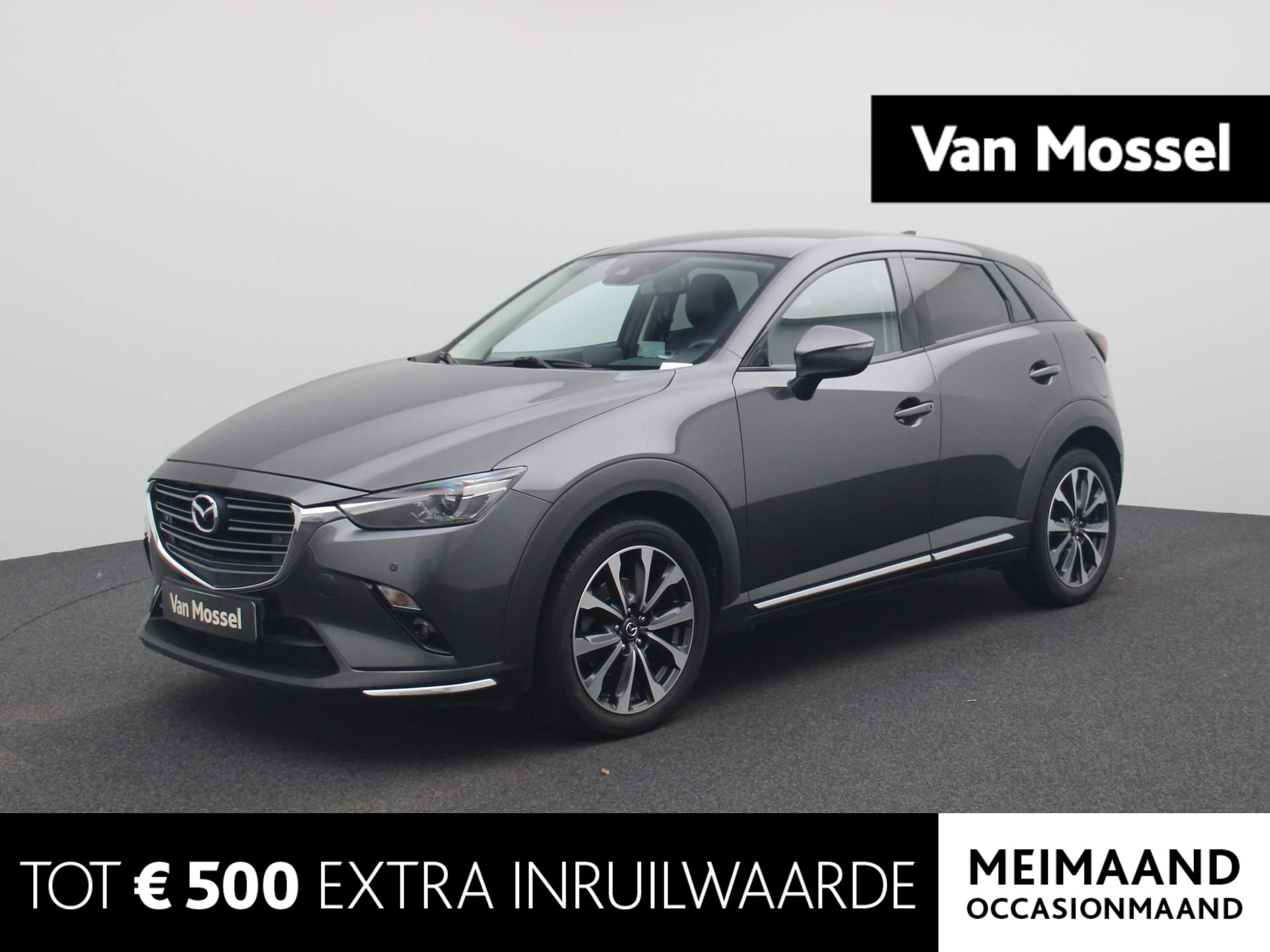 Mazda CX-3 2.0 SkyActiv-G 121 Luxury | Half-Leder | Navigatie | Camera | Climate Control | Parkeersensoren | Head-up display | DAB | LMV |