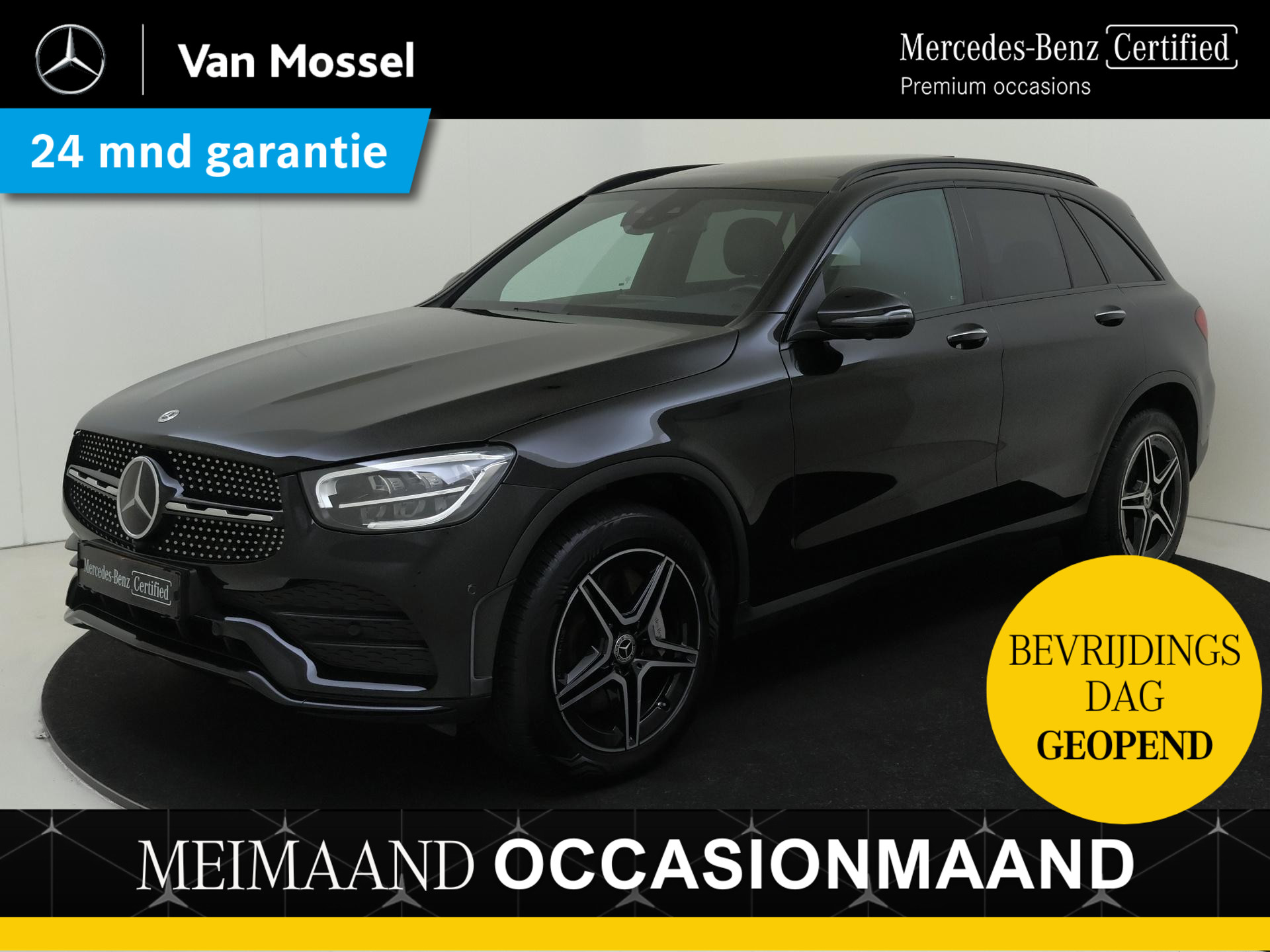 Mercedes-Benz GLC 300e 4MATIC Business Solution AMG / Stoelverwarming / 360Graden-Camera / Night-Pakket / Panaroma-schuifdak /Trekhaak / Sfeerverlichting /