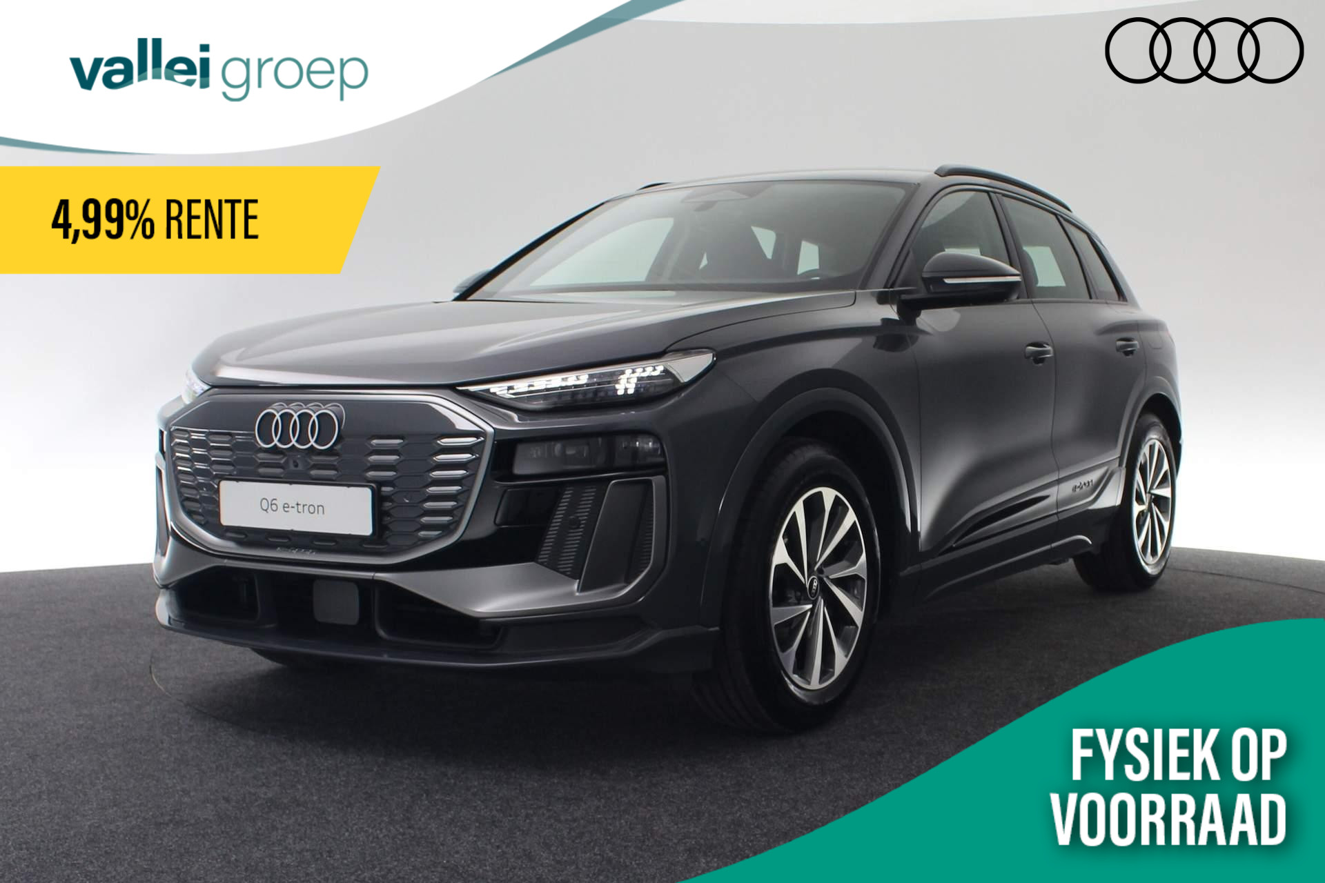 Audi Q6 e-tron Advanced edition Performance 100 kWh 225 kW / 306 pk | Comfortpakket plus | Techniekpakket plus | Sportstoel zwart leder-kunstl.