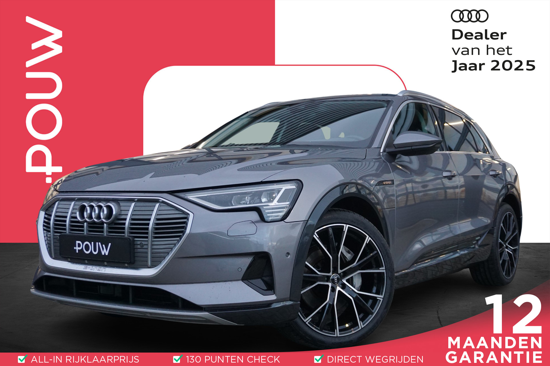 Audi e-tron 408pk 55 quattro advanced Pro Line Plus 95 kWh | Tour pakket | 22'' Velgen | Comfortsleutel | Luchtvering