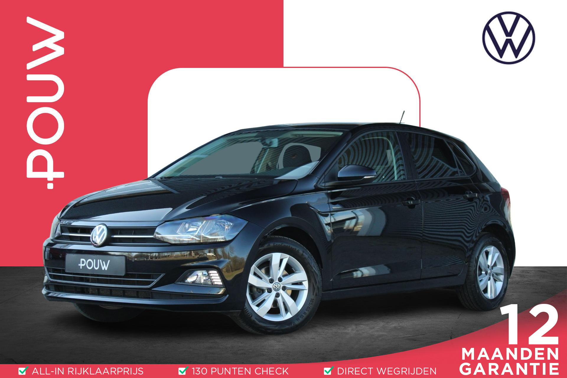 Volkswagen Polo 1.0 TSI 95pk Comfortline | Parkeersensoren | Navigatie | Apple Carplay Android Auto | 35% Getint Glas
