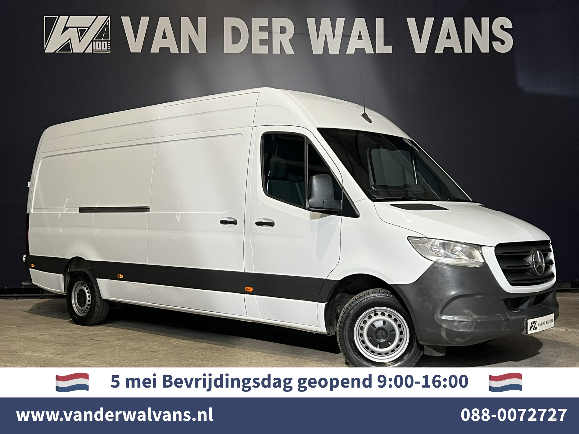 Mercedes-Benz Sprinter 317 CDI 170pk L3H2 Euro6 Airco | Navigatie | Camera | Apple Carplay | Android Auto Chauffeursstoel, Bijrijdersbank