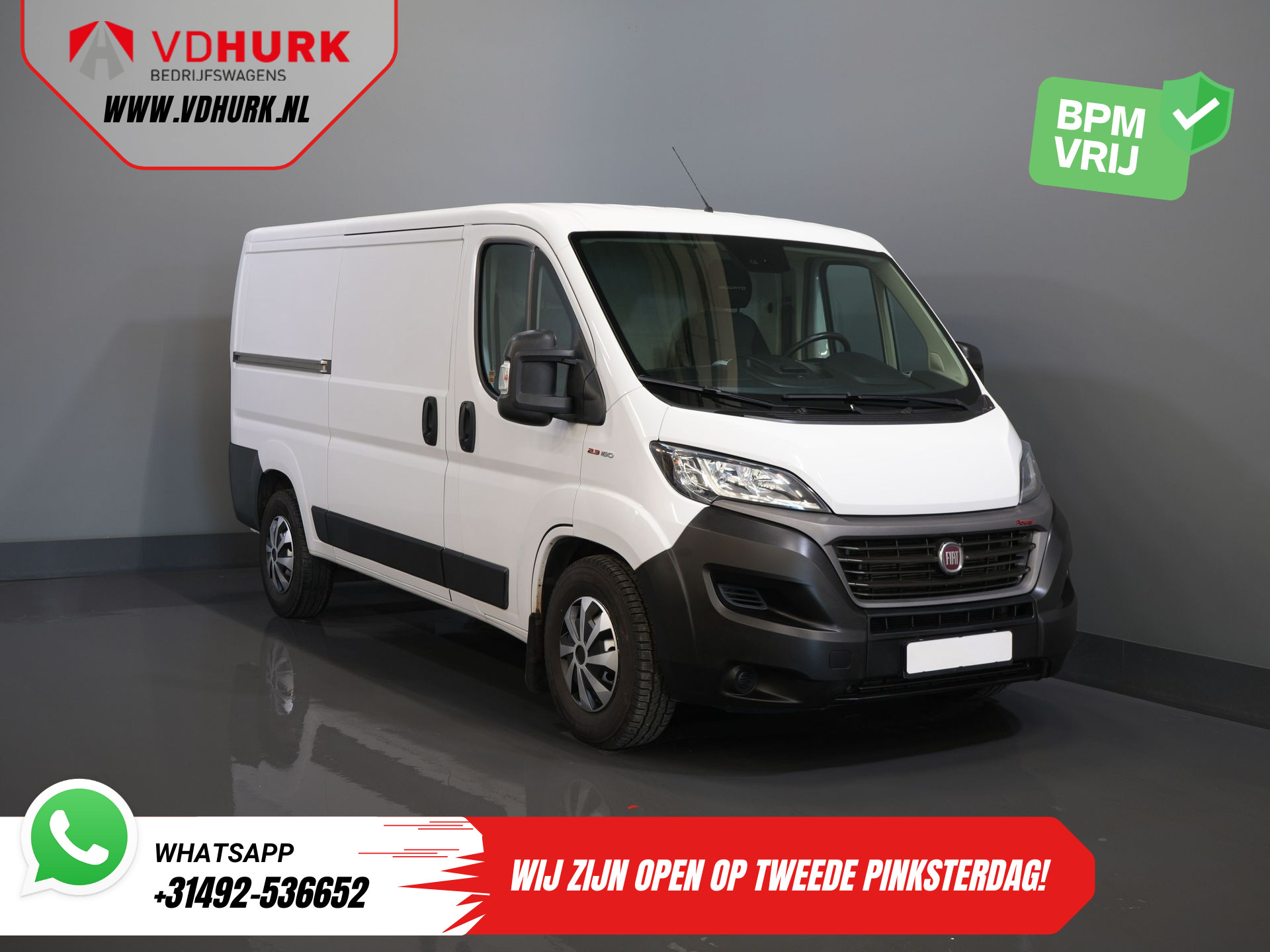 Fiat Ducato 2.3 MJ 160 pk ZF Aut. L2 3.0t Trekverm./ 2x Schuifdeur/ Standkachel/ Camera/ Navi/ Cruise/ Trekhaak