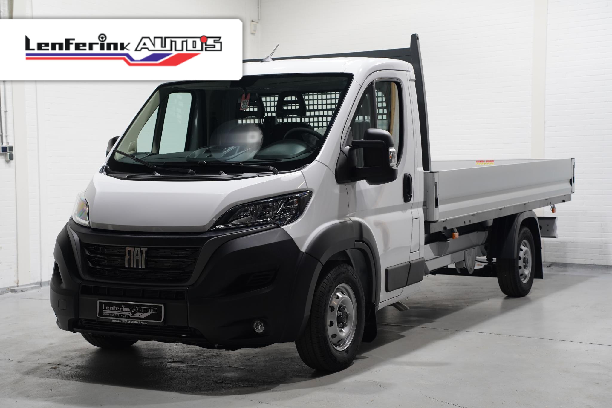 Fiat Ducato 2.2 MJet 140 pk L4 Pick Up / Open Laadbak Airco LxBxH 420x202x40 cm, Cruise Control, 3-Zits