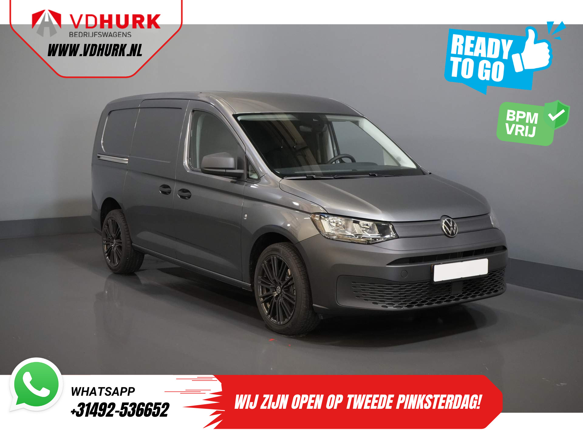 Volkswagen Caddy Cargo Maxi 2.0 TDI 125 pk DSG Aut. BPM VRIJ/ Virtual Cockpit/ 18" LMV/ Carplay/ Cruise/ PDC/ Omvormer