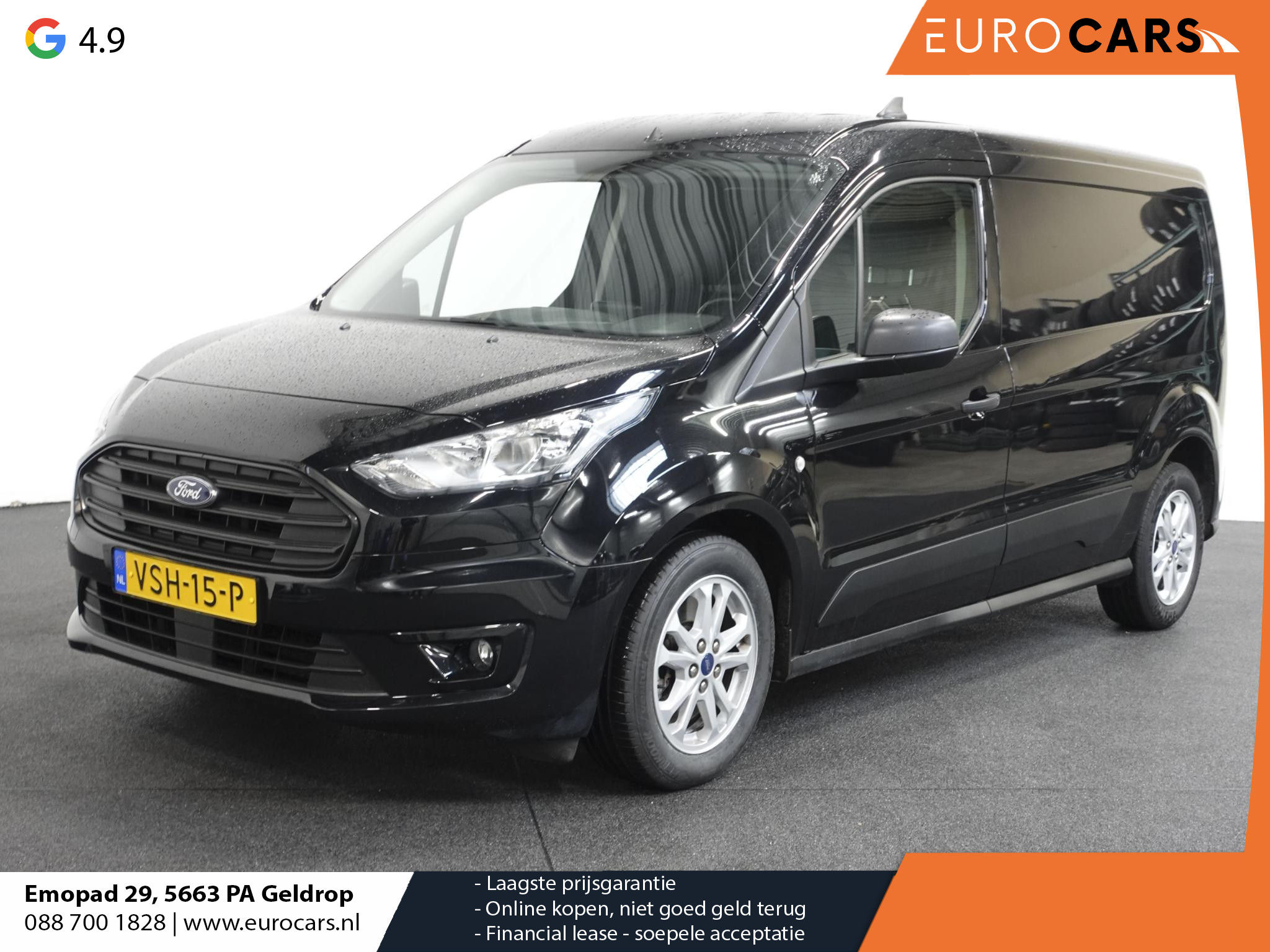 Ford Transit Connect 1.5 L2 Trend Navigatie Trekhaak Airco Camera Carplay 3-Zits Cruise control Lichtmetalen velgen