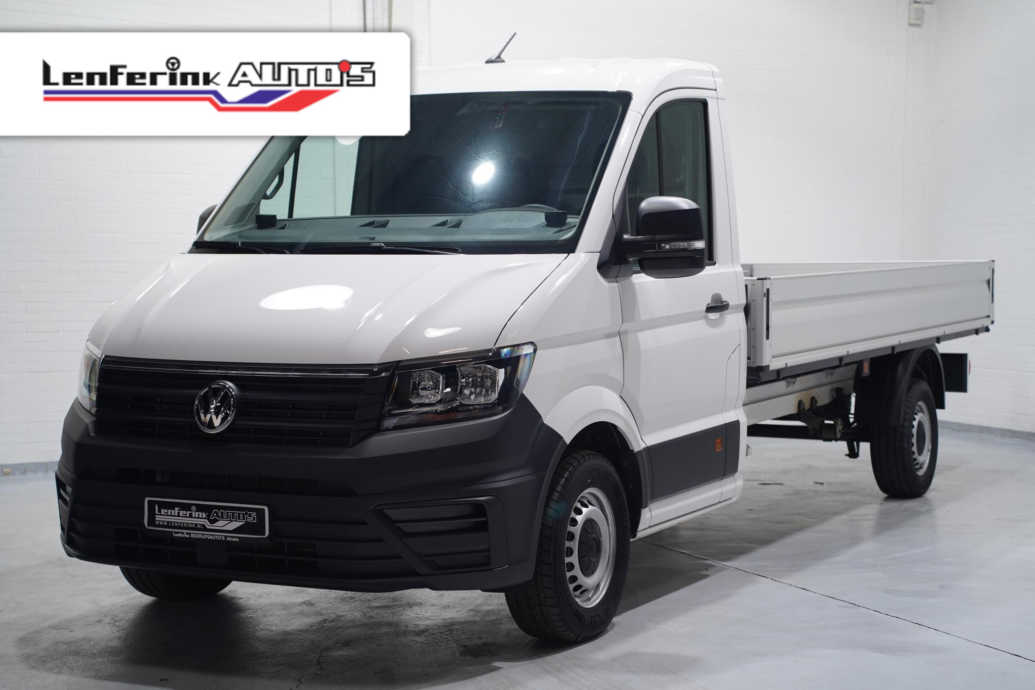 Volkswagen Crafter 2.0 TDI 177 pk L4 Pick Up / Open Laadbak Airco Cruise Control, 3-Zits, LxBxH 430x203x40 cm