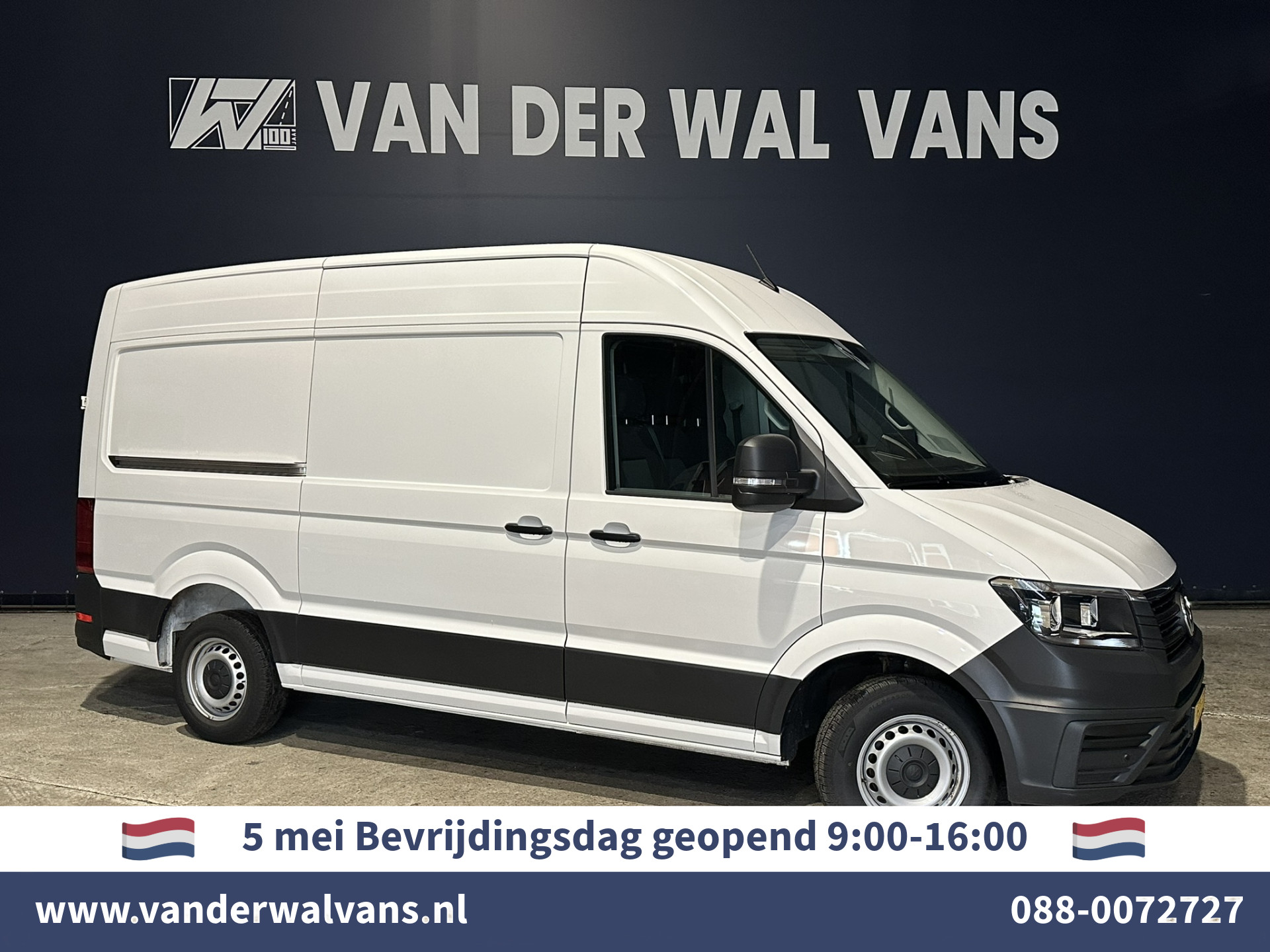 Volkswagen Crafter 2.0 TDI 141pk L3H3 L2H2 Euro6 Airco | Camera | Apple Carplay | Android Auto Parkeersensoren, Bijrijdersbank