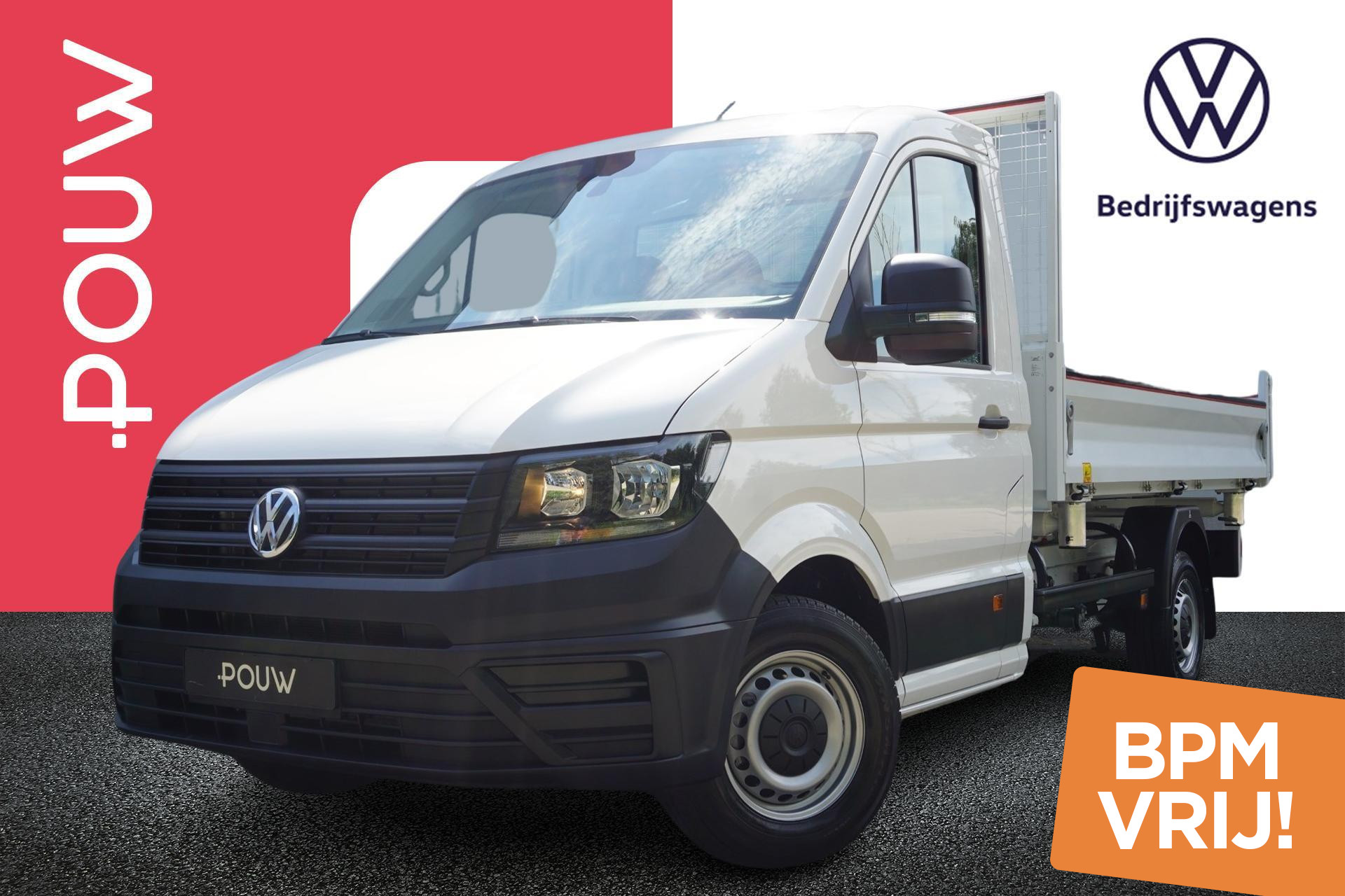 Volkswagen Crafter 35 2.0 TDI 140pk L3 | 3 Zijdige Kipper | Kopschot | Open Laadbak