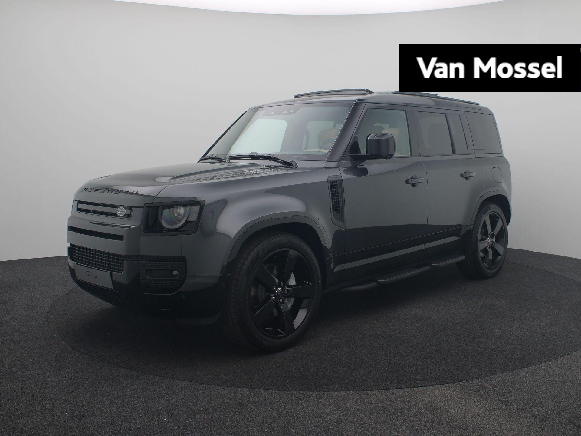 Land Rover Defender 110 2.0 P300e 110 X-Dynamic HSE | Treeplanken | Head Up Display | Meridian Surround Sound | Ext. Black Pack | el. Trekhaak | Antraciet Dashboard