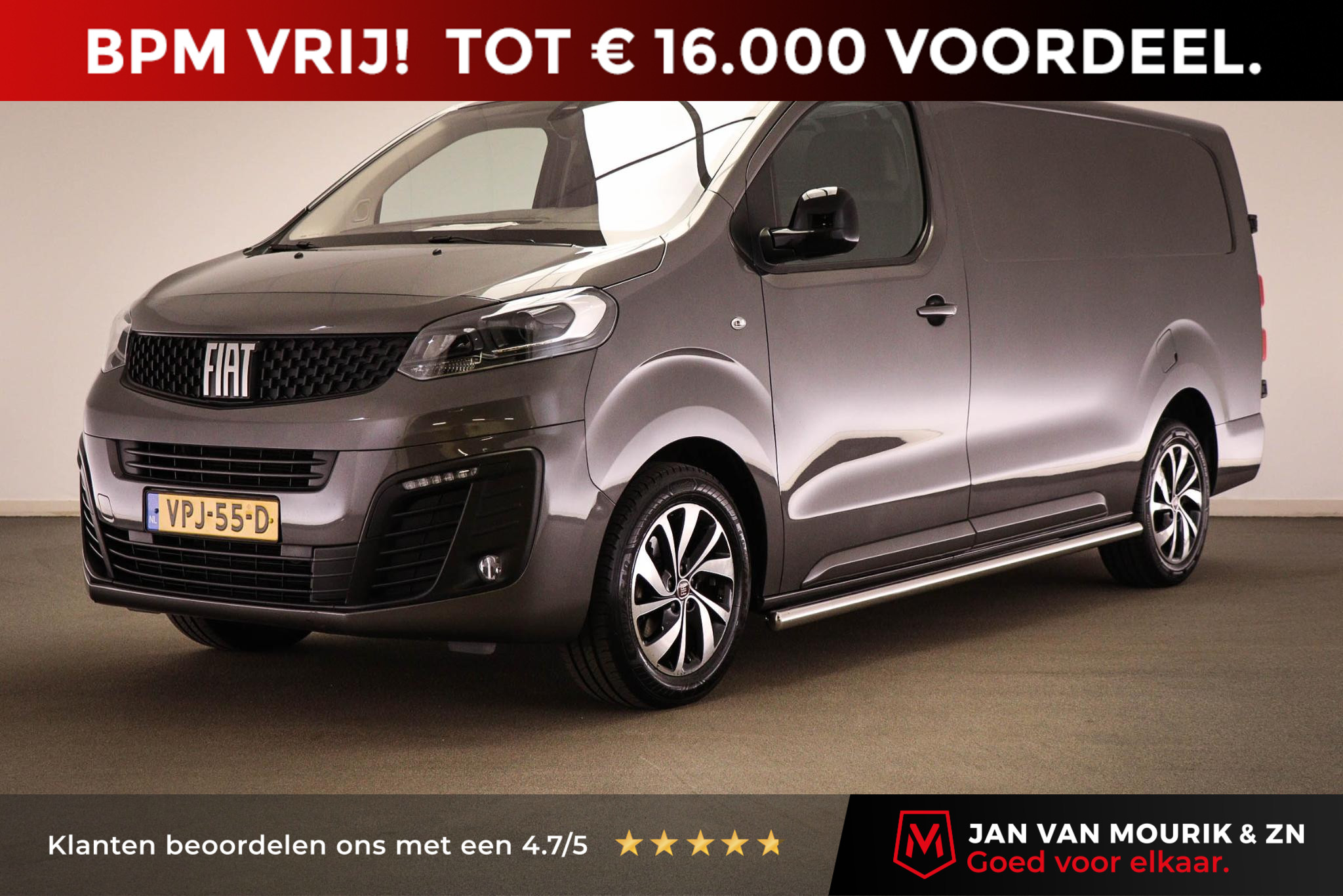 Fiat Scudo 2.0 MultiJet L3H1 SX | PREMIUM PACK | CLIMA | CAMERA | TREKHAAK | 17"