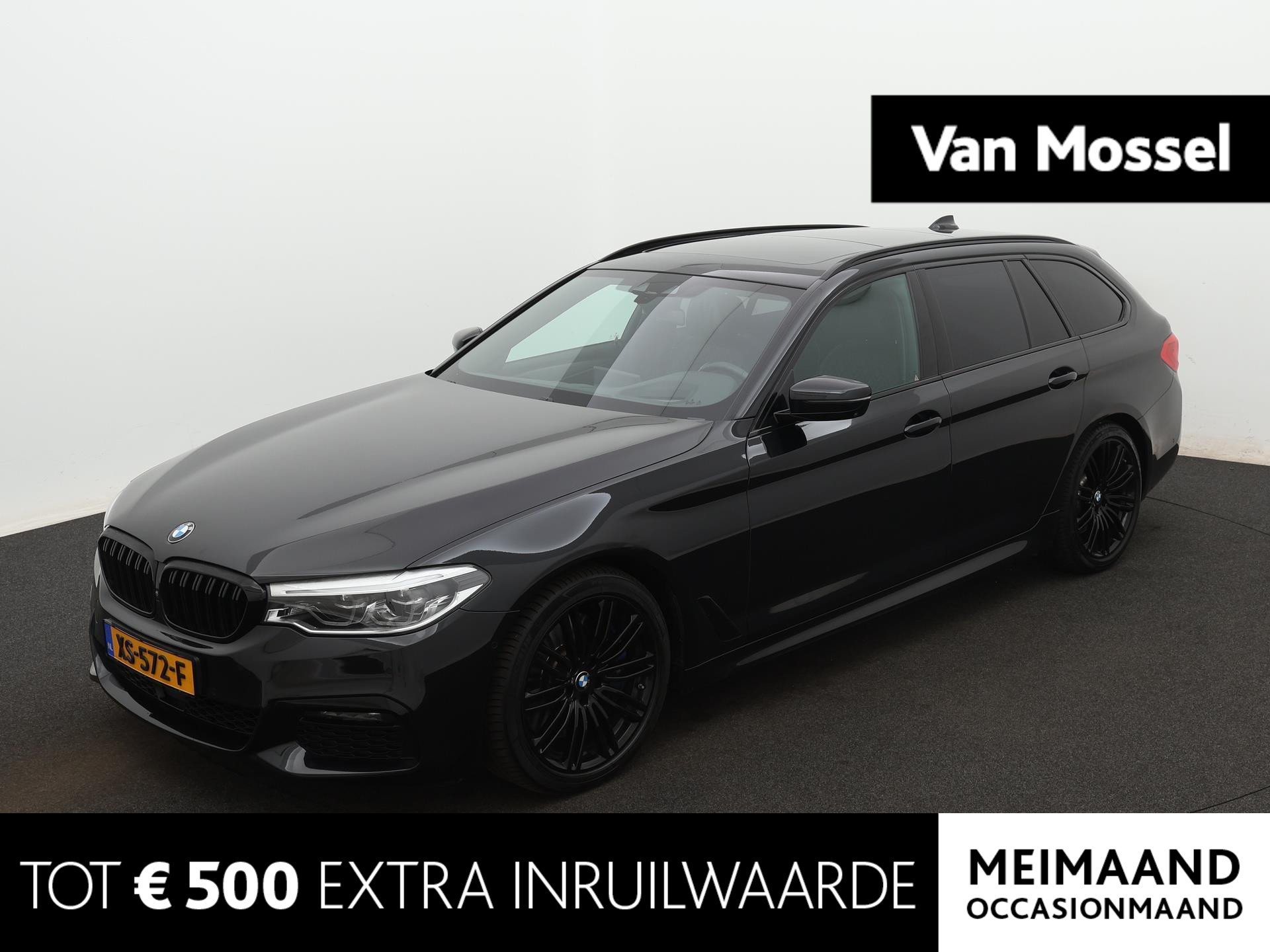 BMW 5 Serie Touring 540i xDrive High Executive Edition | M-PAKKET | PANORAMADAK | HEAD-UP DISPLAY | HARMAN KARDON | STOELVERWARMING | MEMORY SEATS | 360 CAMERA | DODEHOEKDETECTIE | 19"LICHTMETALEN VELGEN |  LEDEREN BEKLEDING | M-SPORTSTUUR | ADAPTIEVE CRUISE CONTROL | CLIMATE CONTROL | STUURVERWARMING | ELEKTRISCHE BEDIENBARE ACHTERKELP | SFEERVERLICHTING |