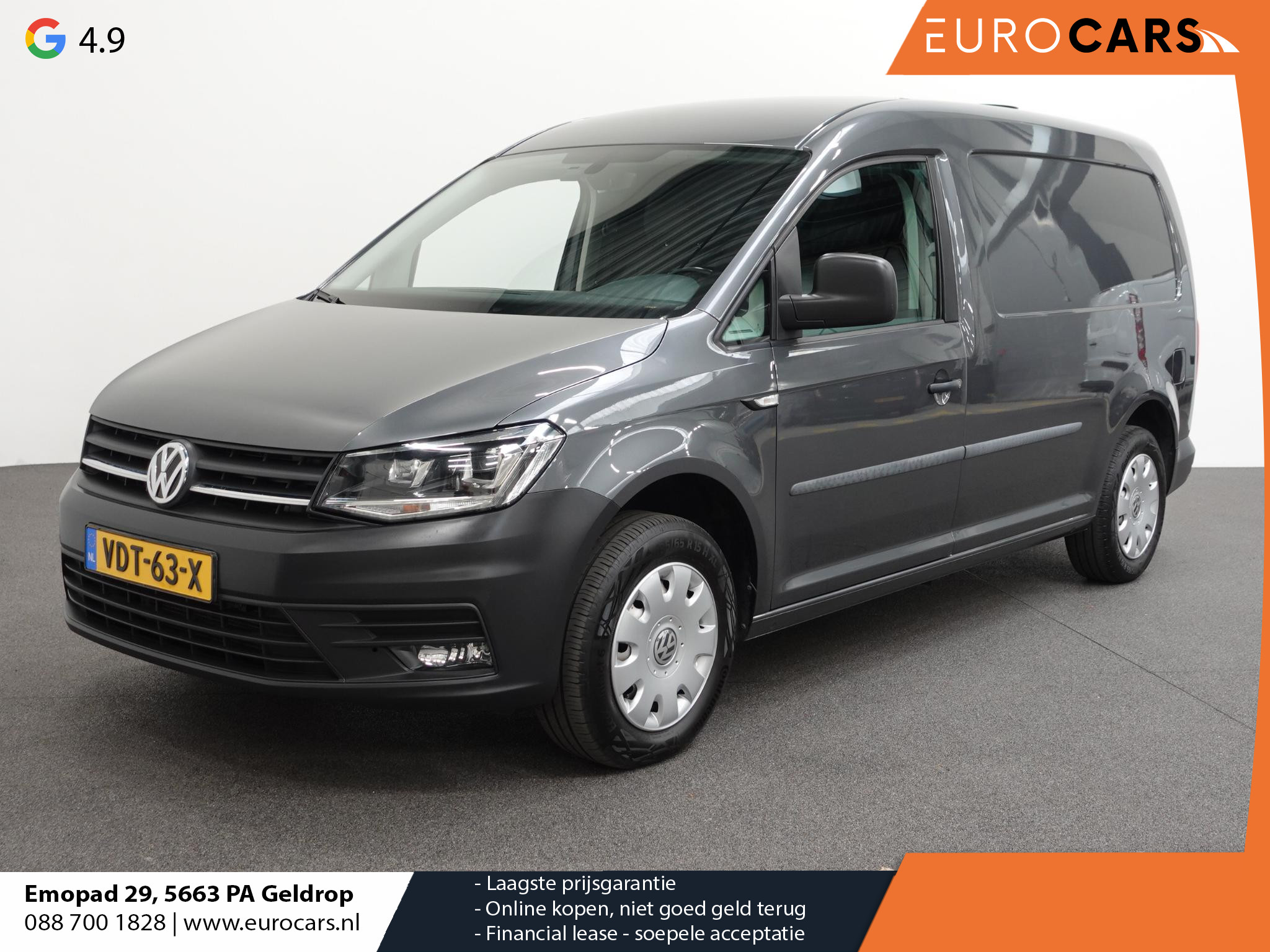 Volkswagen Caddy DSG Automaat L2H1 Maxi Exclusive Edition Xenon Navigatie Trekhaak Parkeersensoren Leder Cruise control Airco euro6